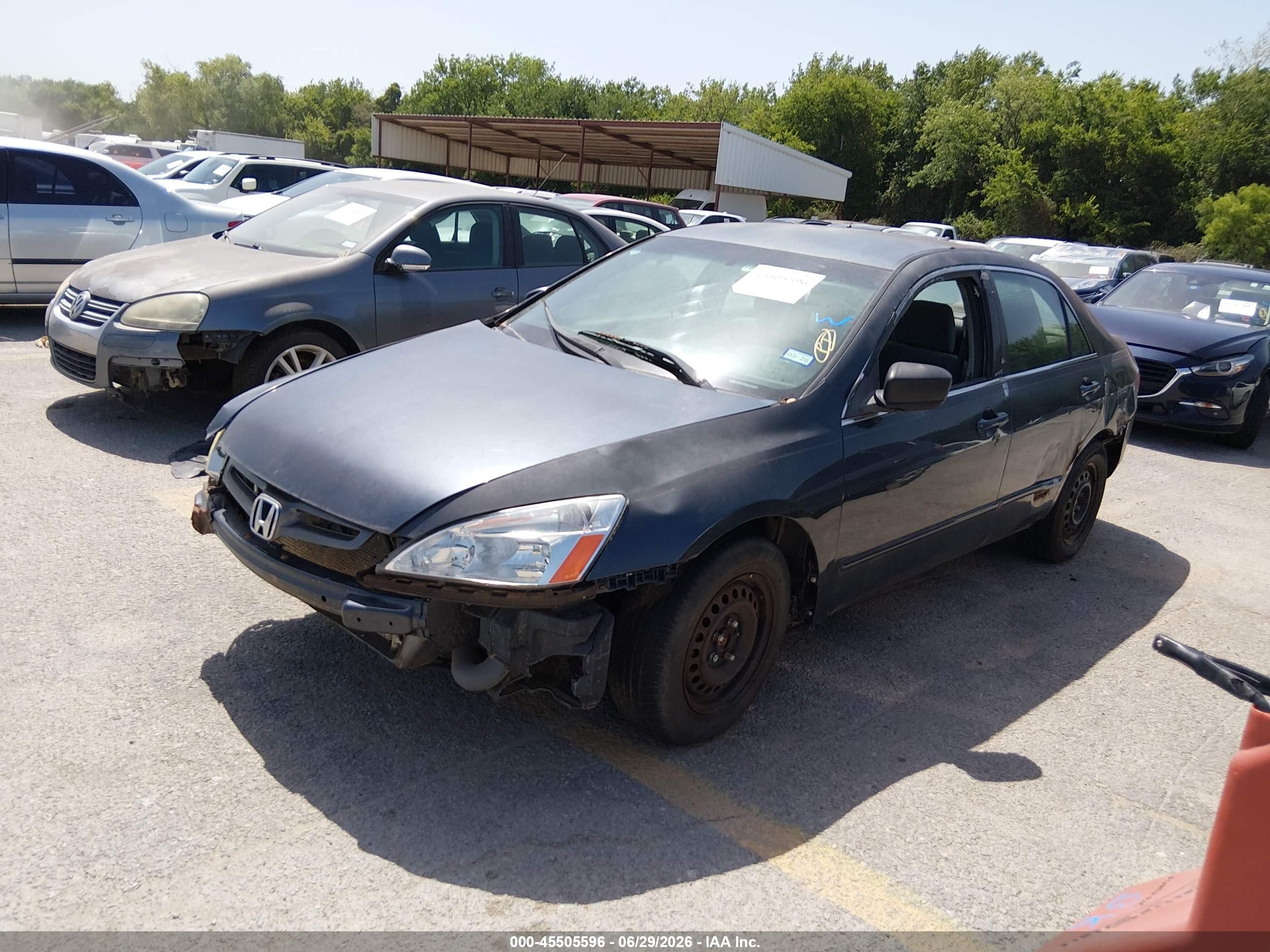 2003 Honda Accord Sdn Lx Gray vin: 1HGCM56303A078973