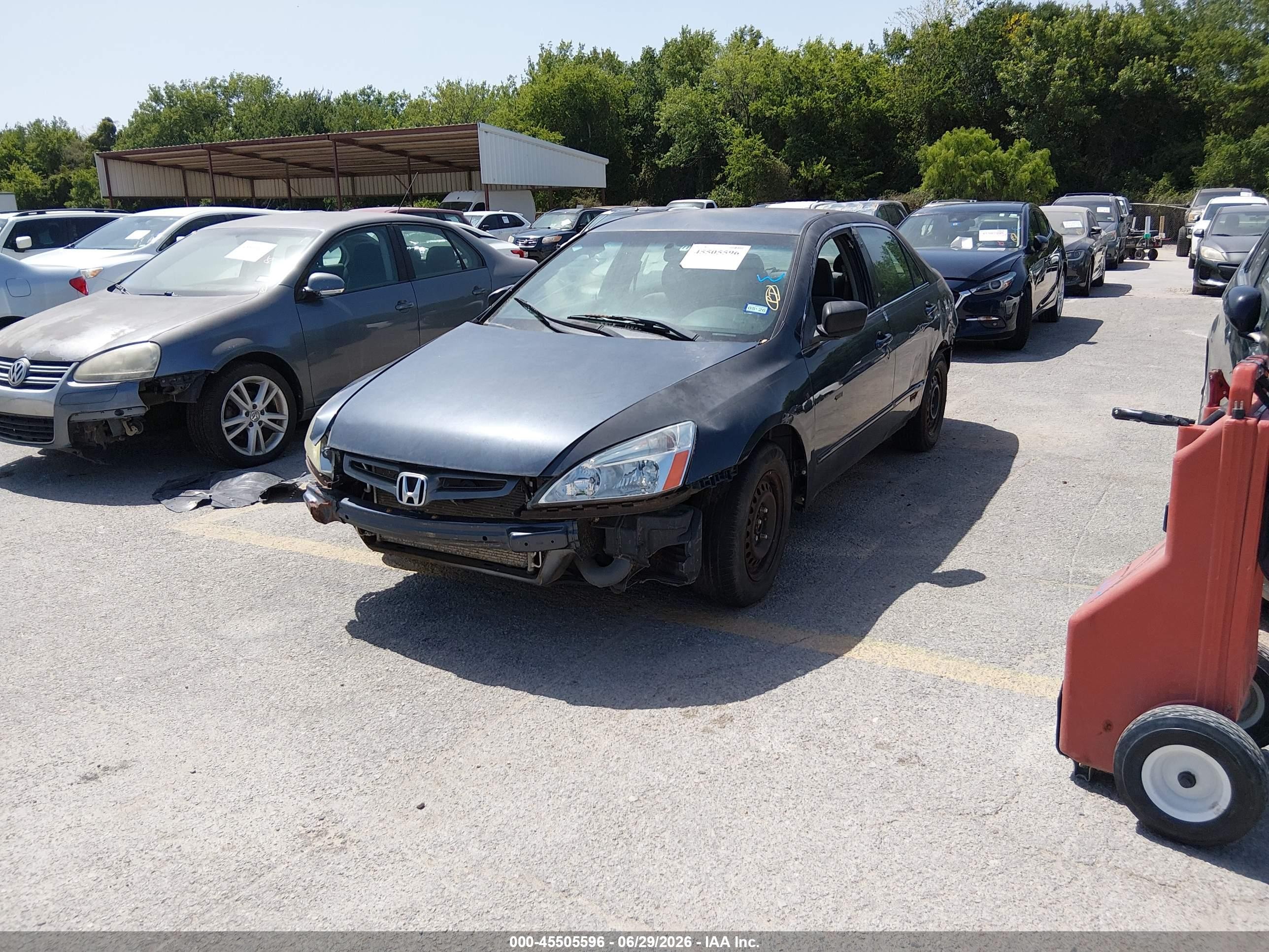 2003 Honda Accord Sdn Lx Gray vin: 1HGCM56303A078973