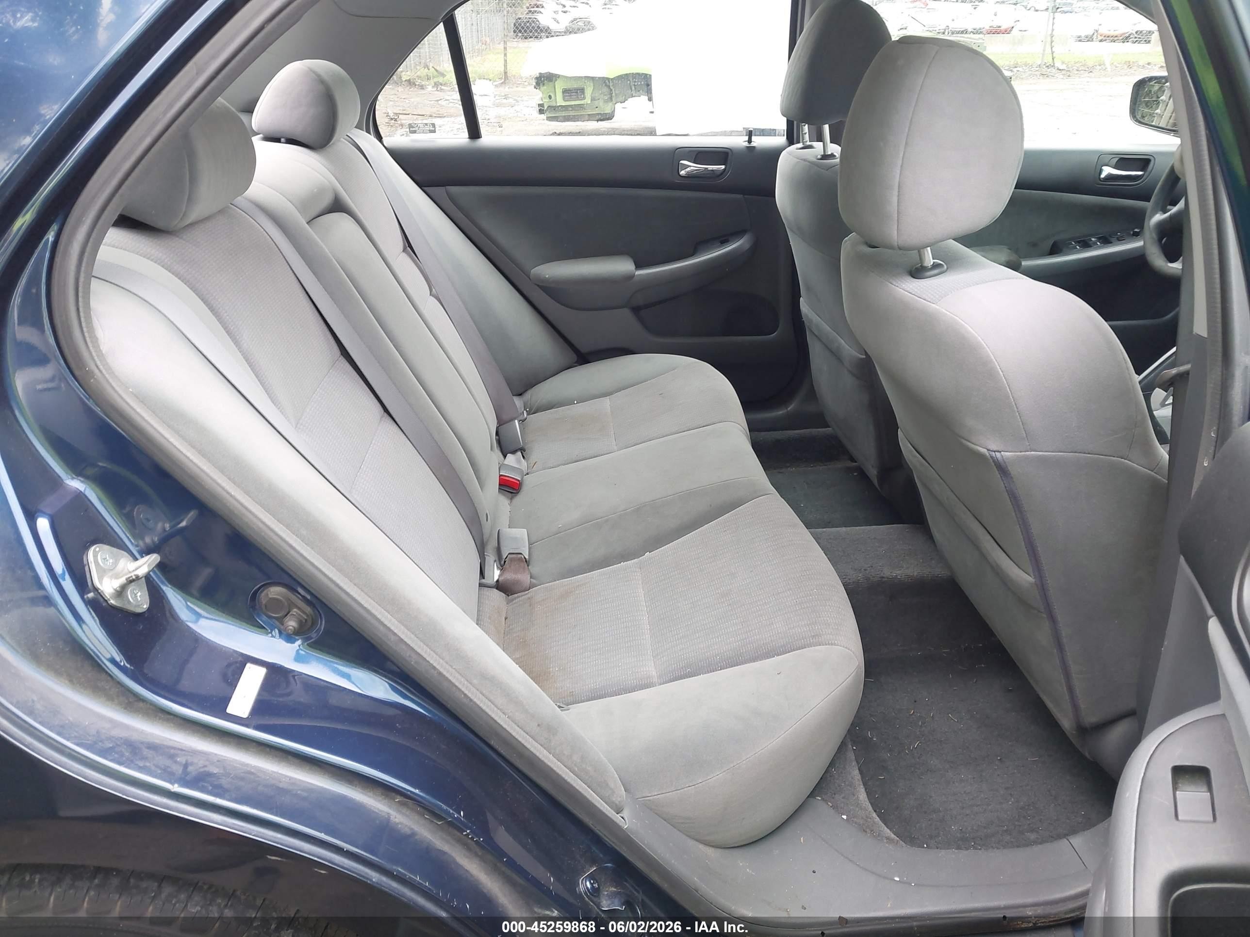 2003 Honda Accord 2.4 Lx Blue vin: 1HGCM56303A140758