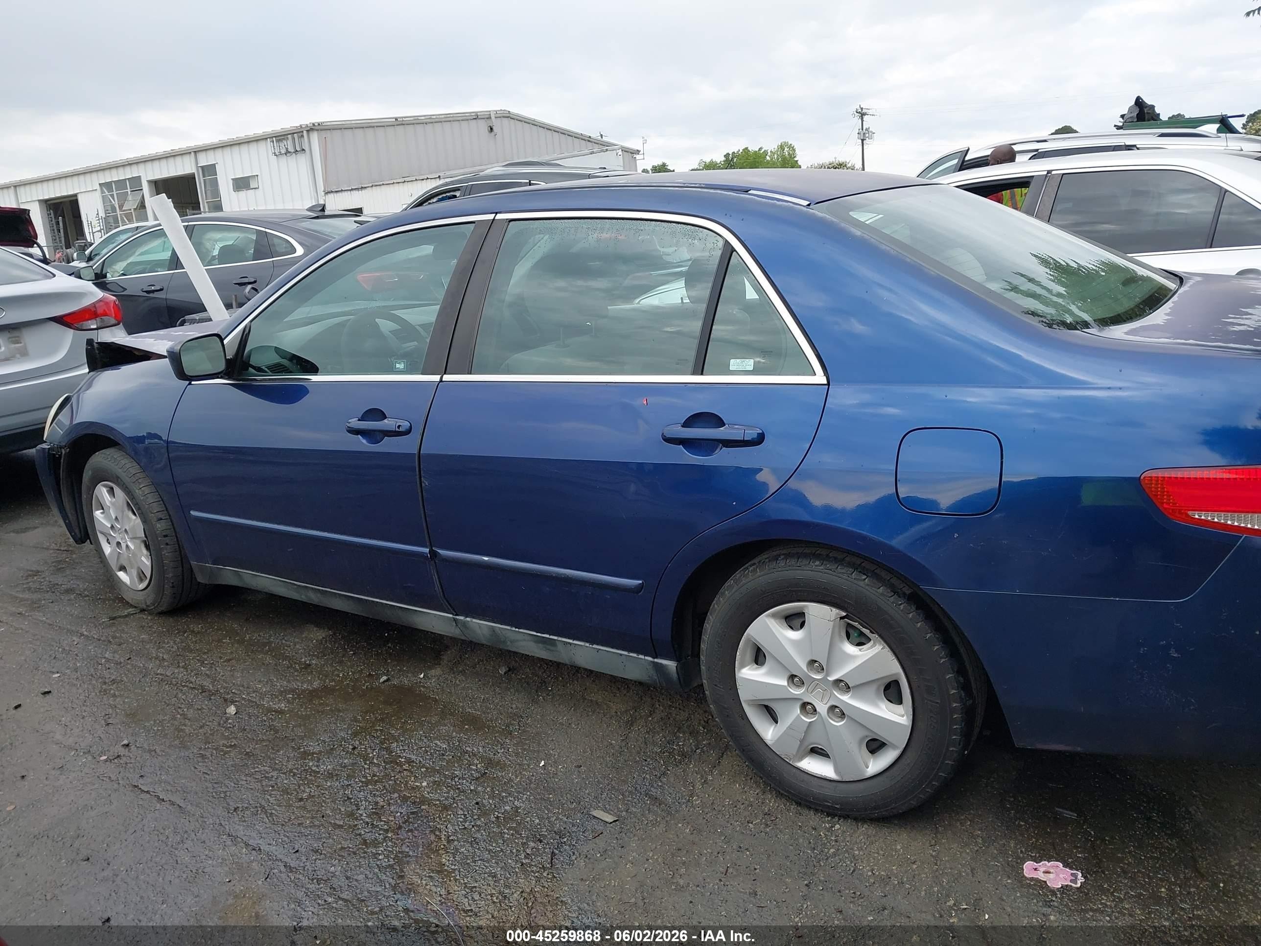 2003 Honda Accord 2.4 Lx Blue vin: 1HGCM56303A140758