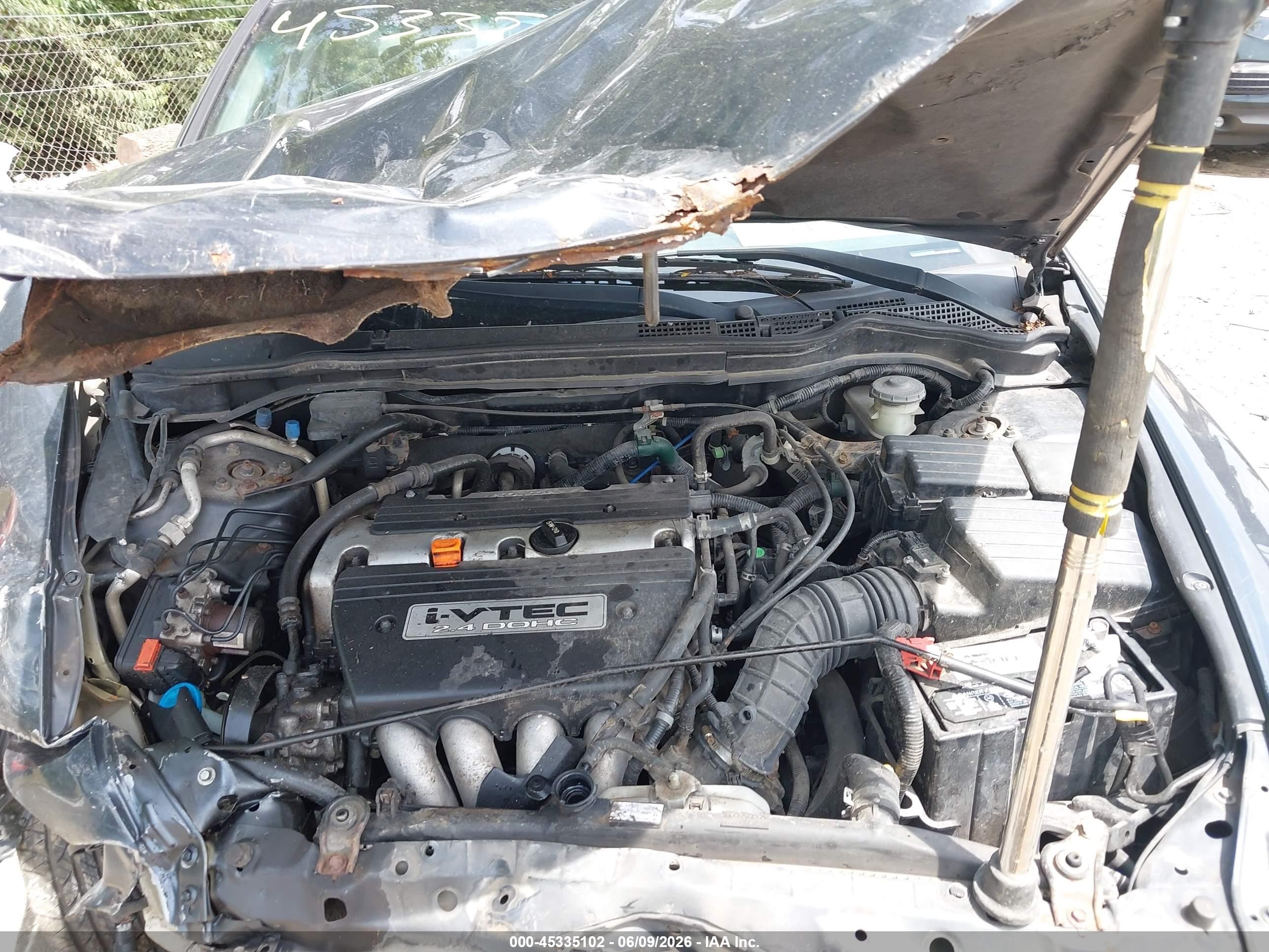 2004 Honda Accord 2.4 Lx Gray vin: 1HGCM56304A077422