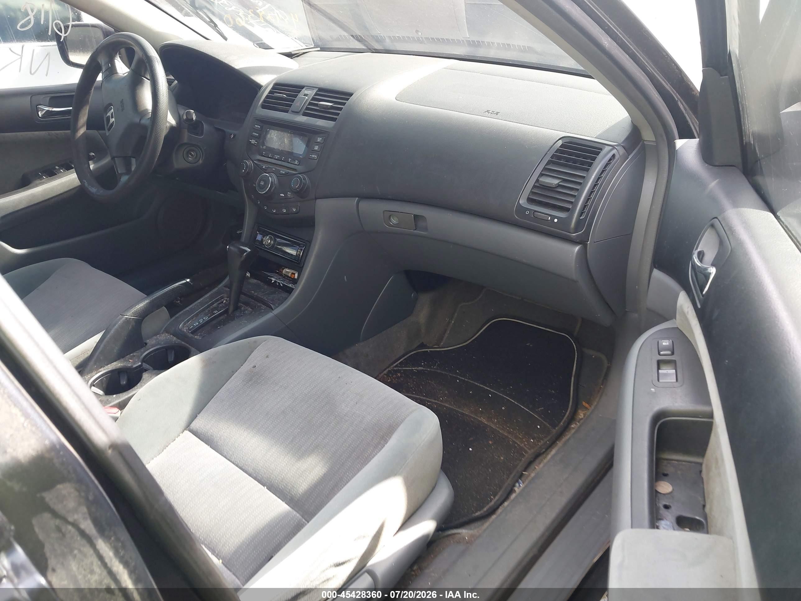 2004 Honda Accord 2.4 Lx Black vin: 1HGCM56304A081258