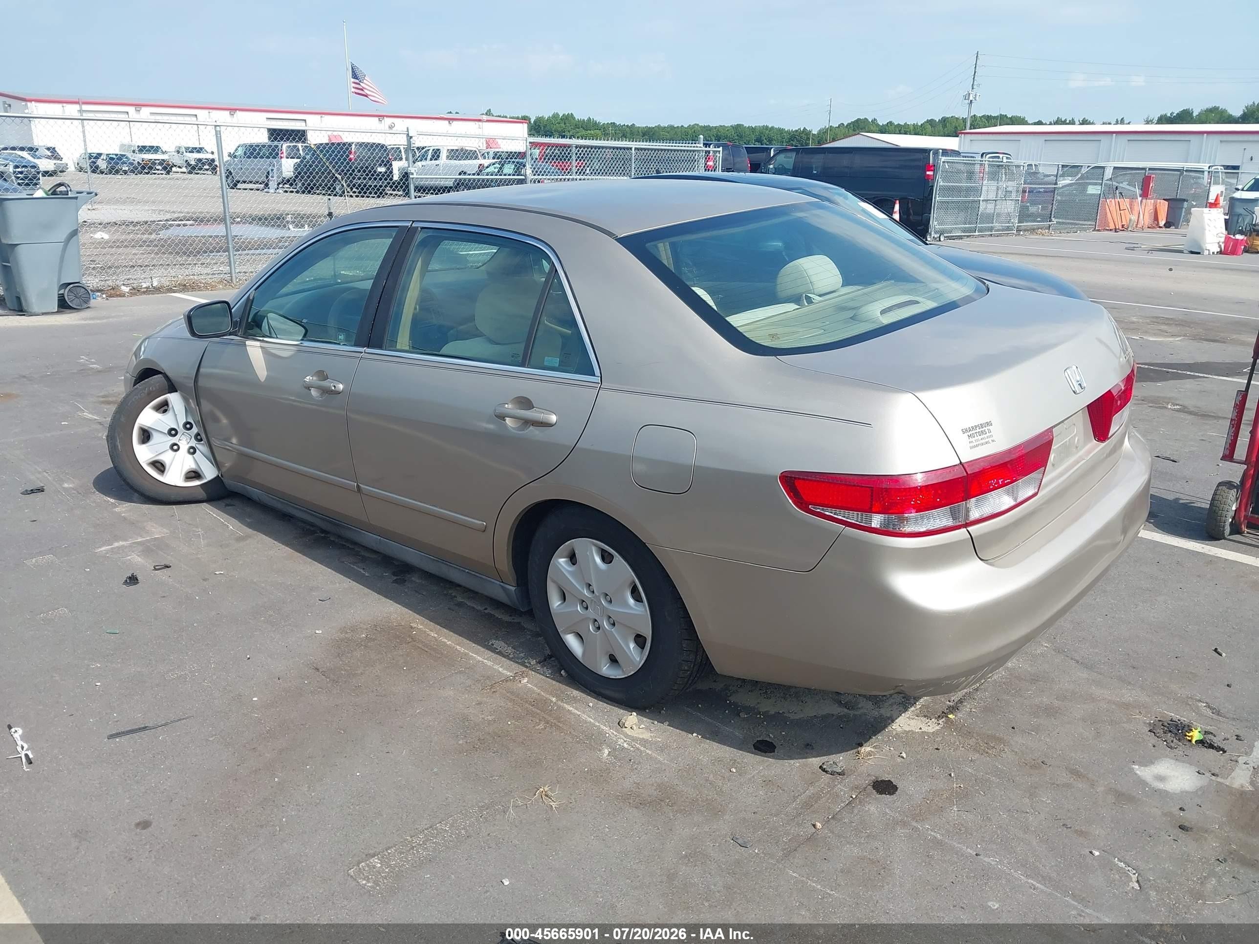 2004 Honda Accord 2.4 Lx Champagne vin: 1HGCM56304A114601