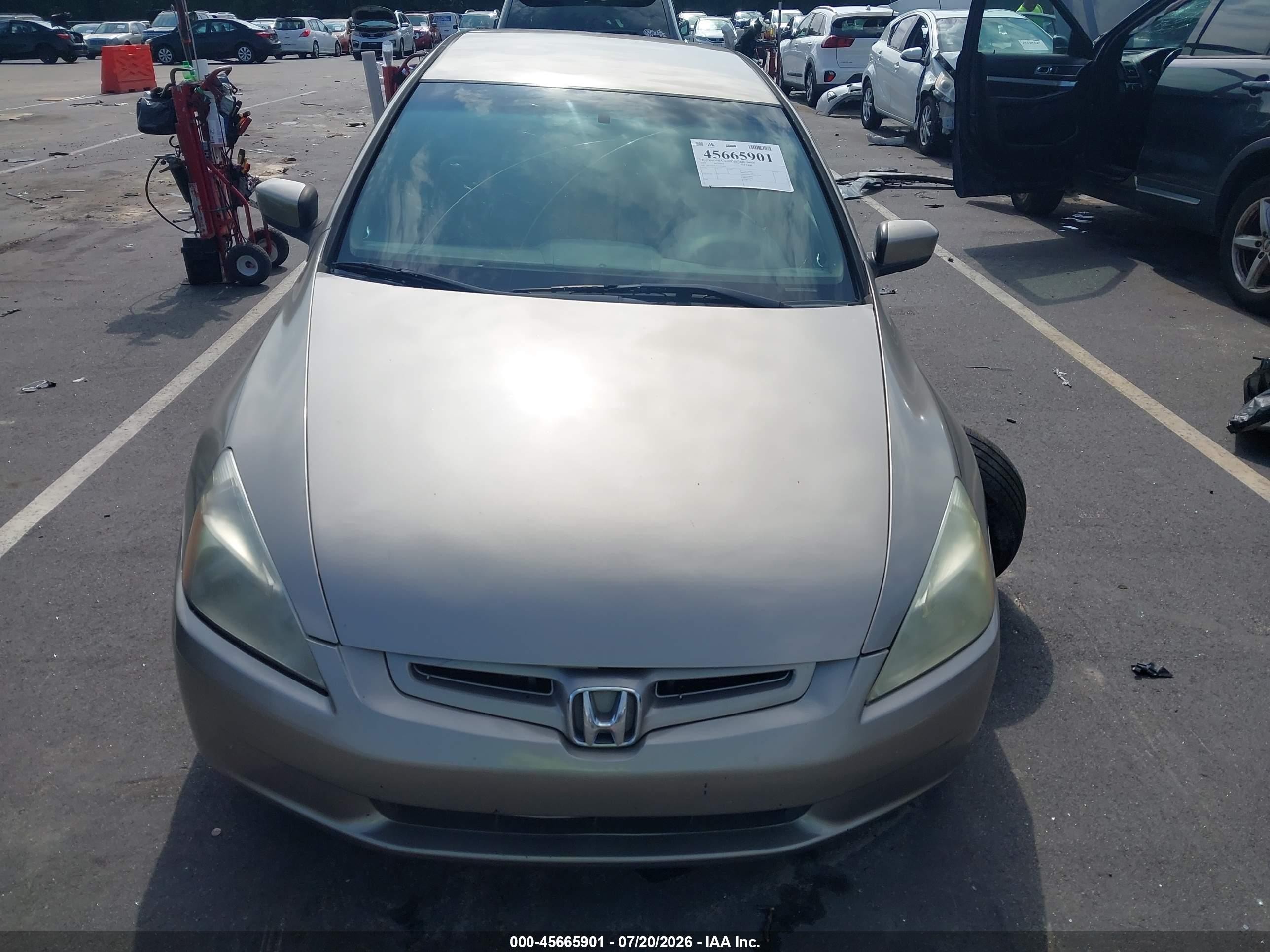 2004 Honda Accord 2.4 Lx Champagne vin: 1HGCM56304A114601