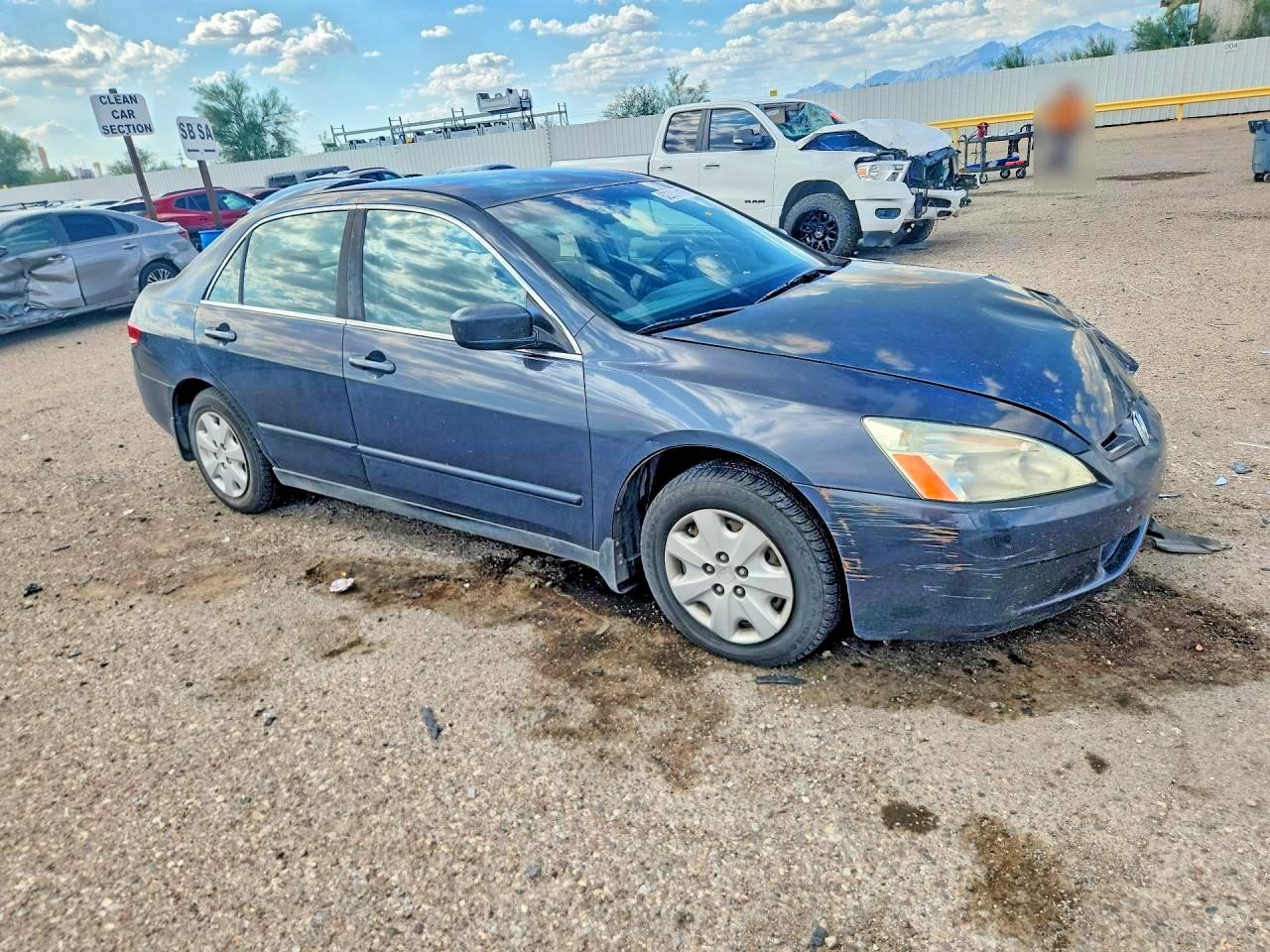 2004 Honda Accord Lx Gray vin: 1HGCM56304A139563