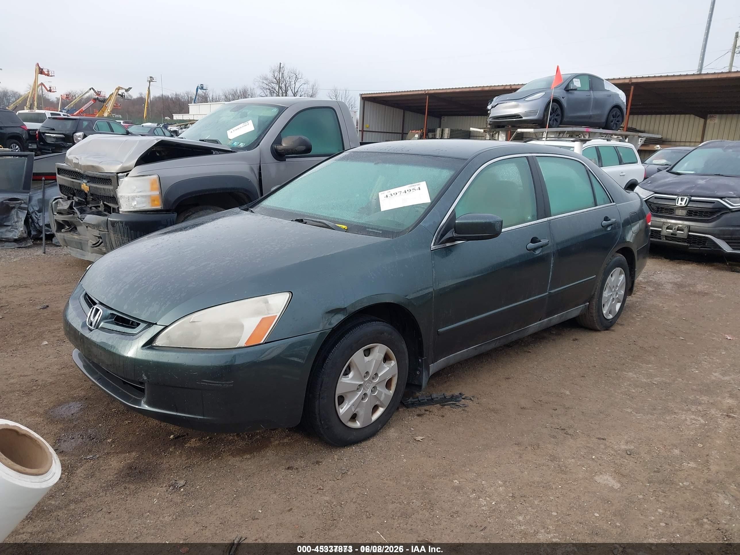 2004 Honda Accord 2.4 Lx Green vin: 1HGCM56304A152412