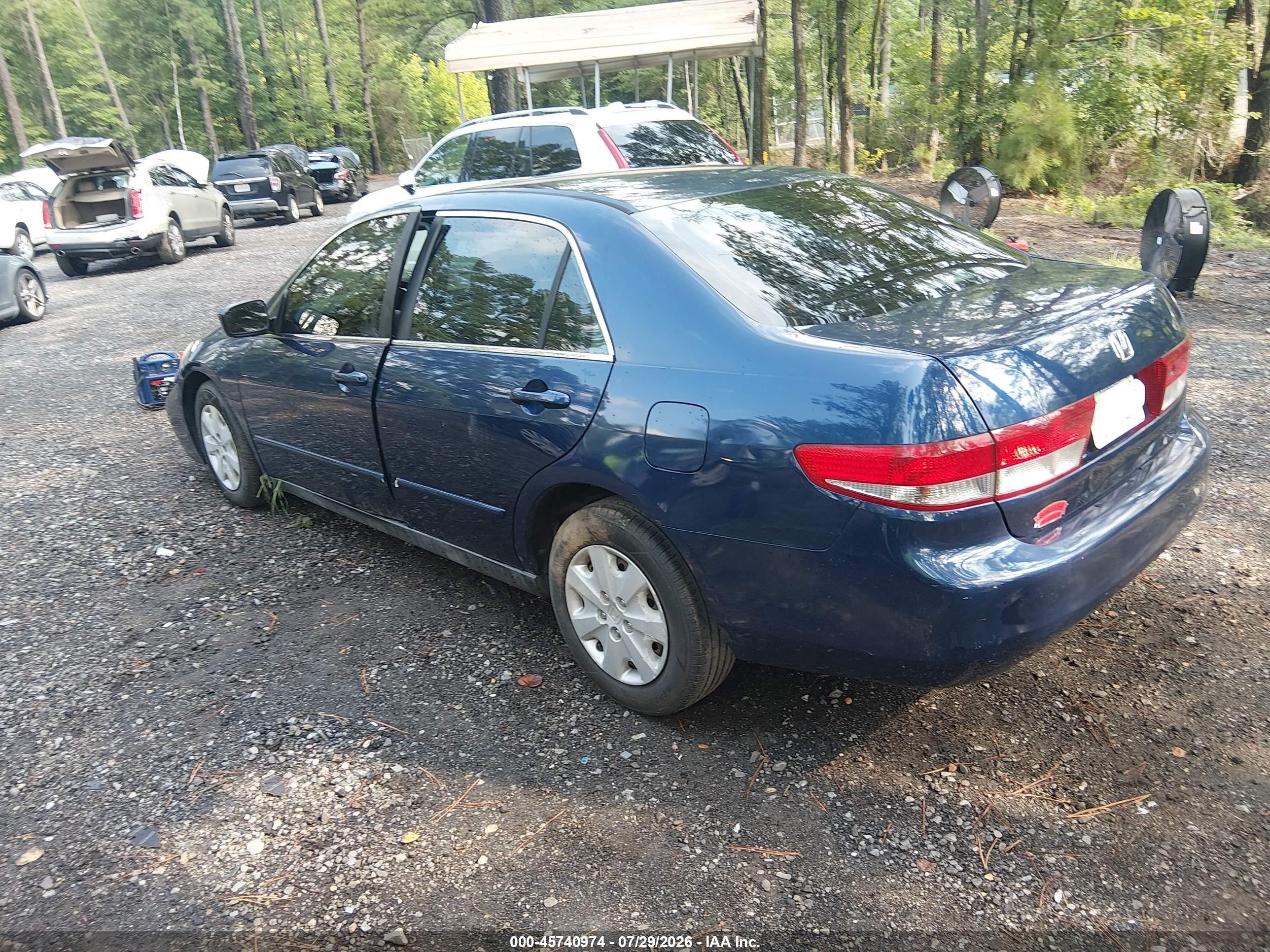2004 Honda Accord 2.4 Lx Blue vin: 1HGCM56304A170991