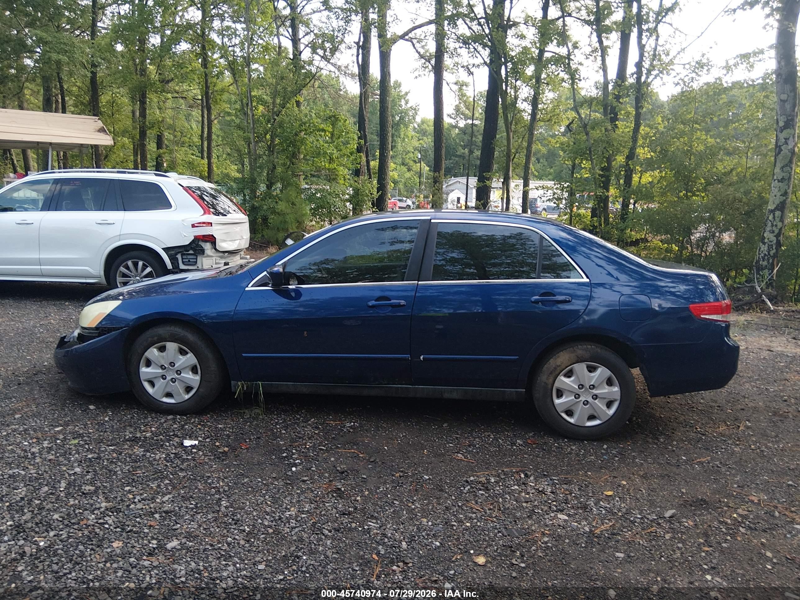 2004 Honda Accord 2.4 Lx Blue vin: 1HGCM56304A170991