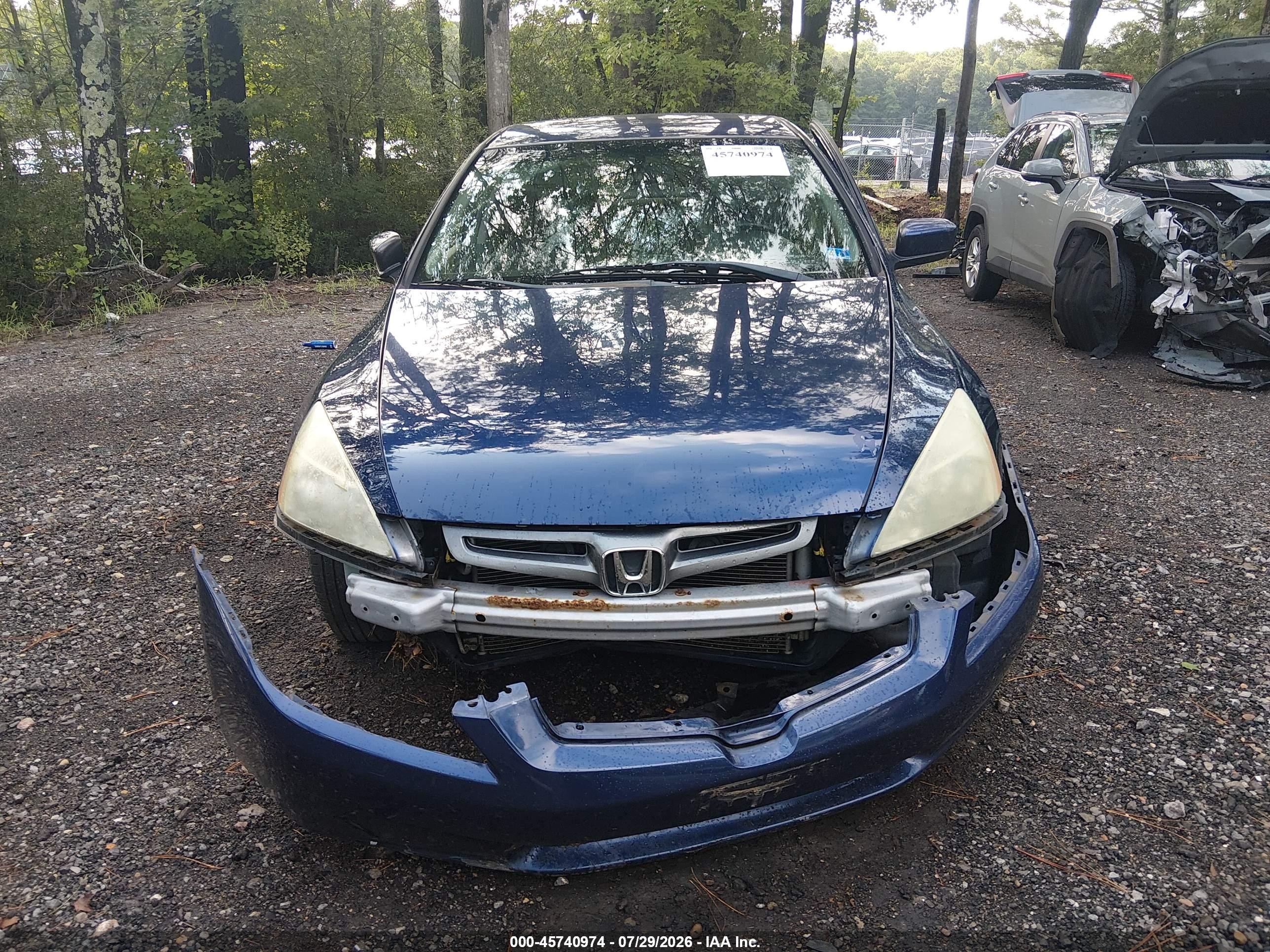 2004 Honda Accord 2.4 Lx Blue vin: 1HGCM56304A170991