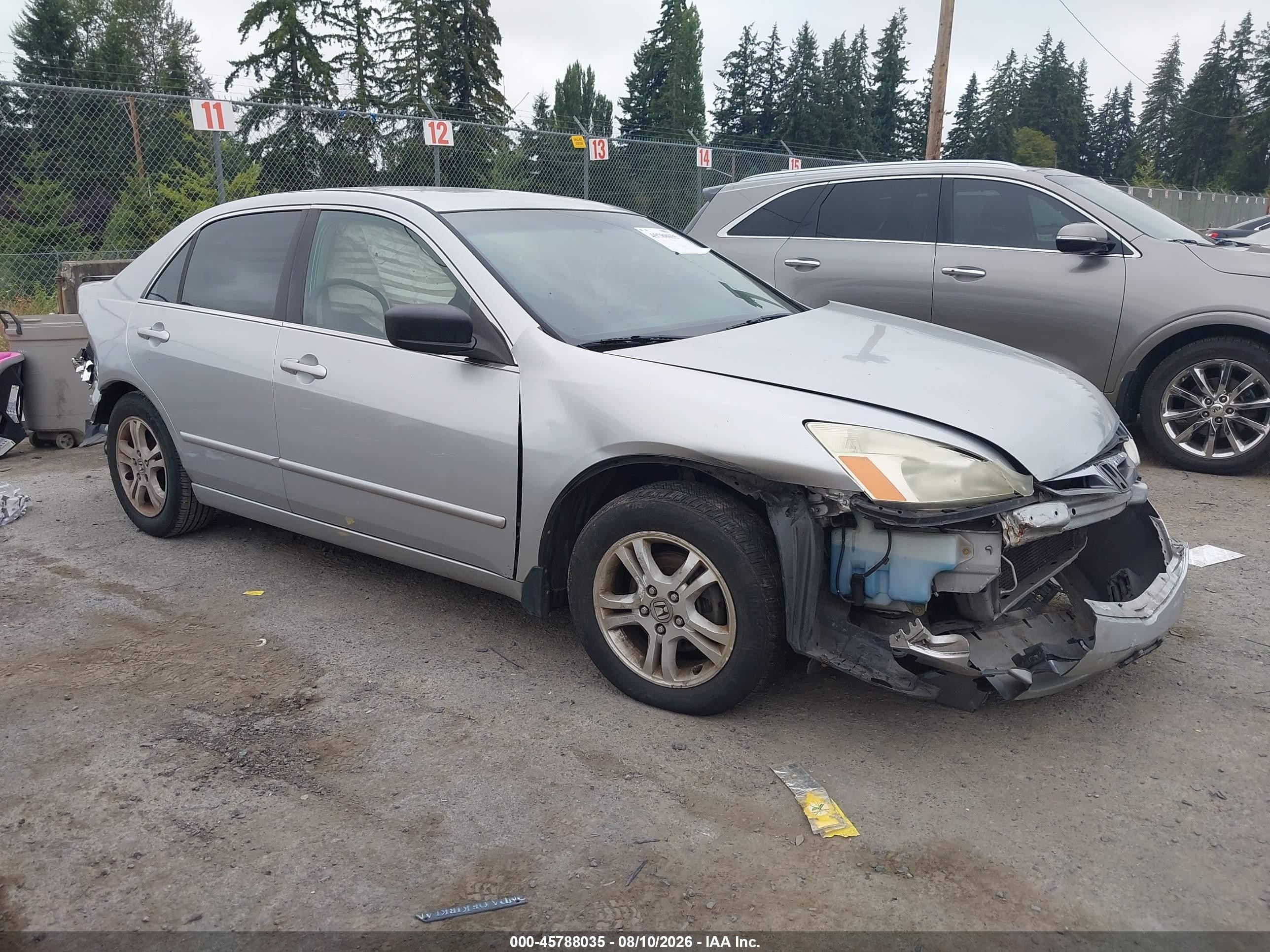 2006 Honda Accord 2.4 Se Silver vin: 1HGCM56306A018941