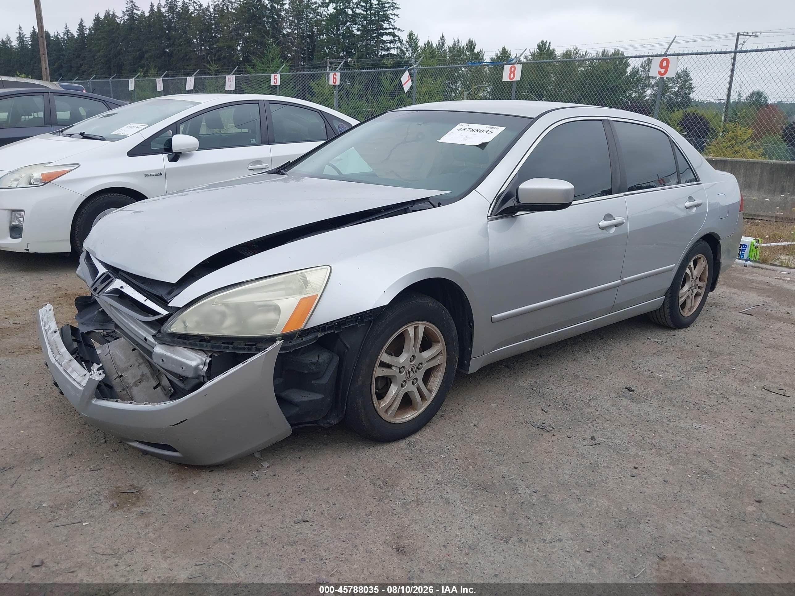 2006 Honda Accord 2.4 Se Silver vin: 1HGCM56306A018941