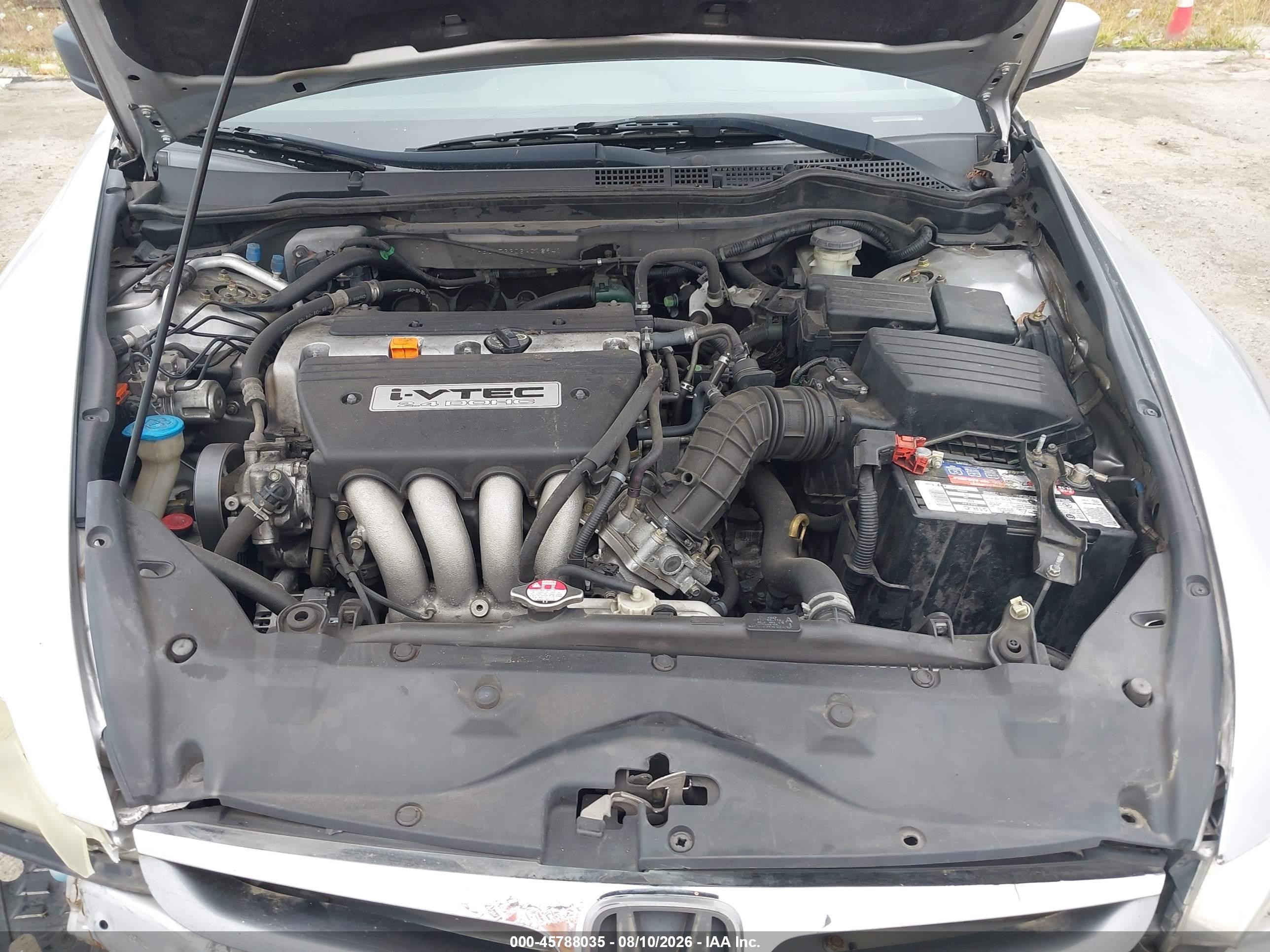 2006 Honda Accord 2.4 Se Silver vin: 1HGCM56306A018941