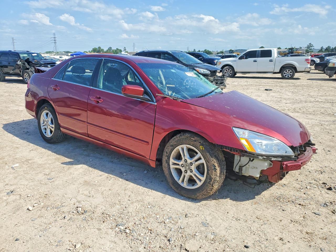2006 Honda Accord Se Red vin: 1HGCM56306A052474
