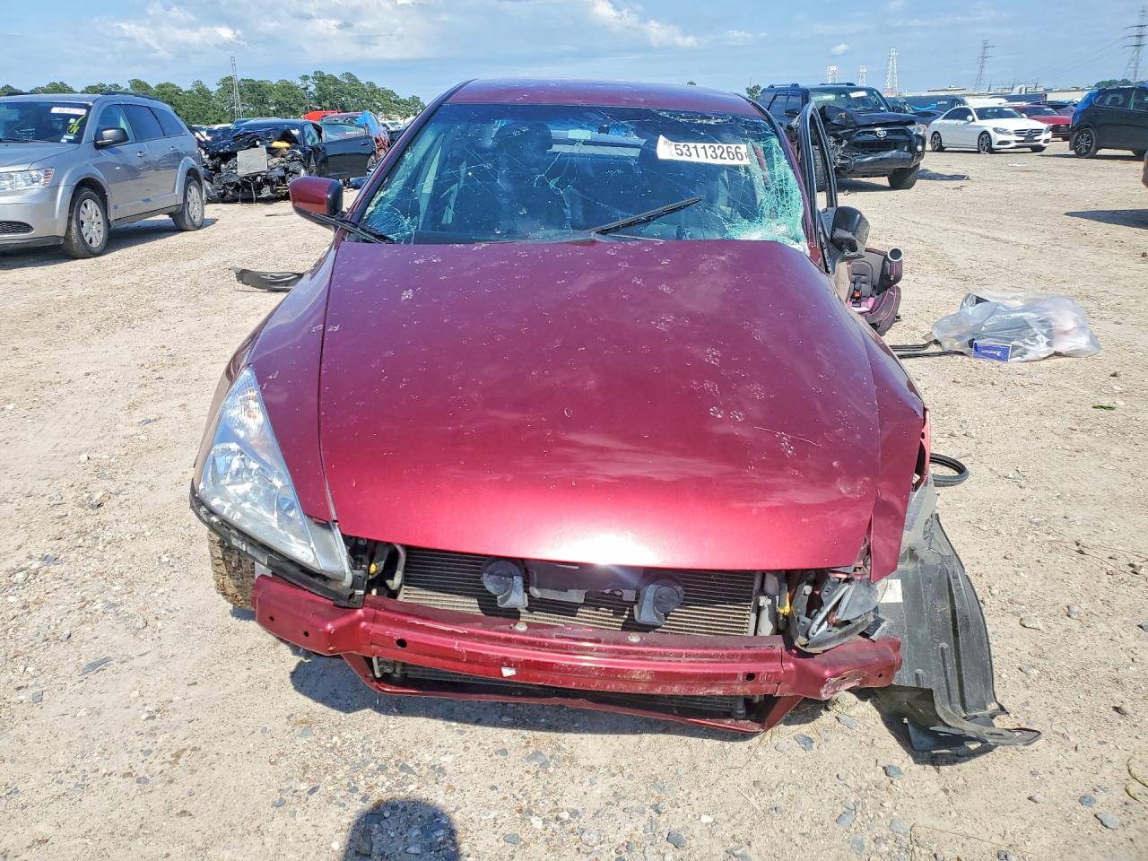 2006 Honda Accord Se Red vin: 1HGCM56306A052474
