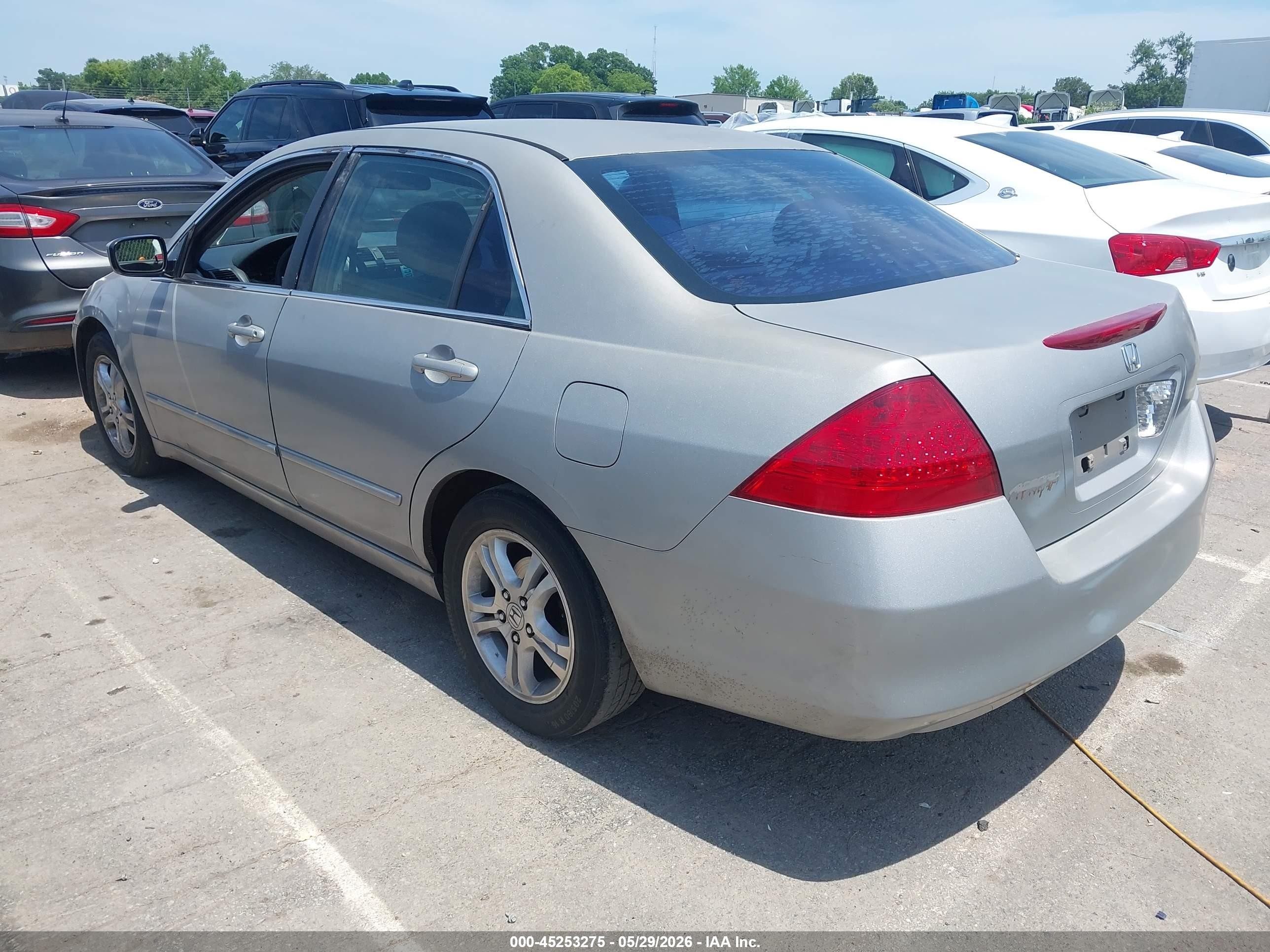 2006 Honda Accord 2.4 Se Gray vin: 1HGCM56306A102712