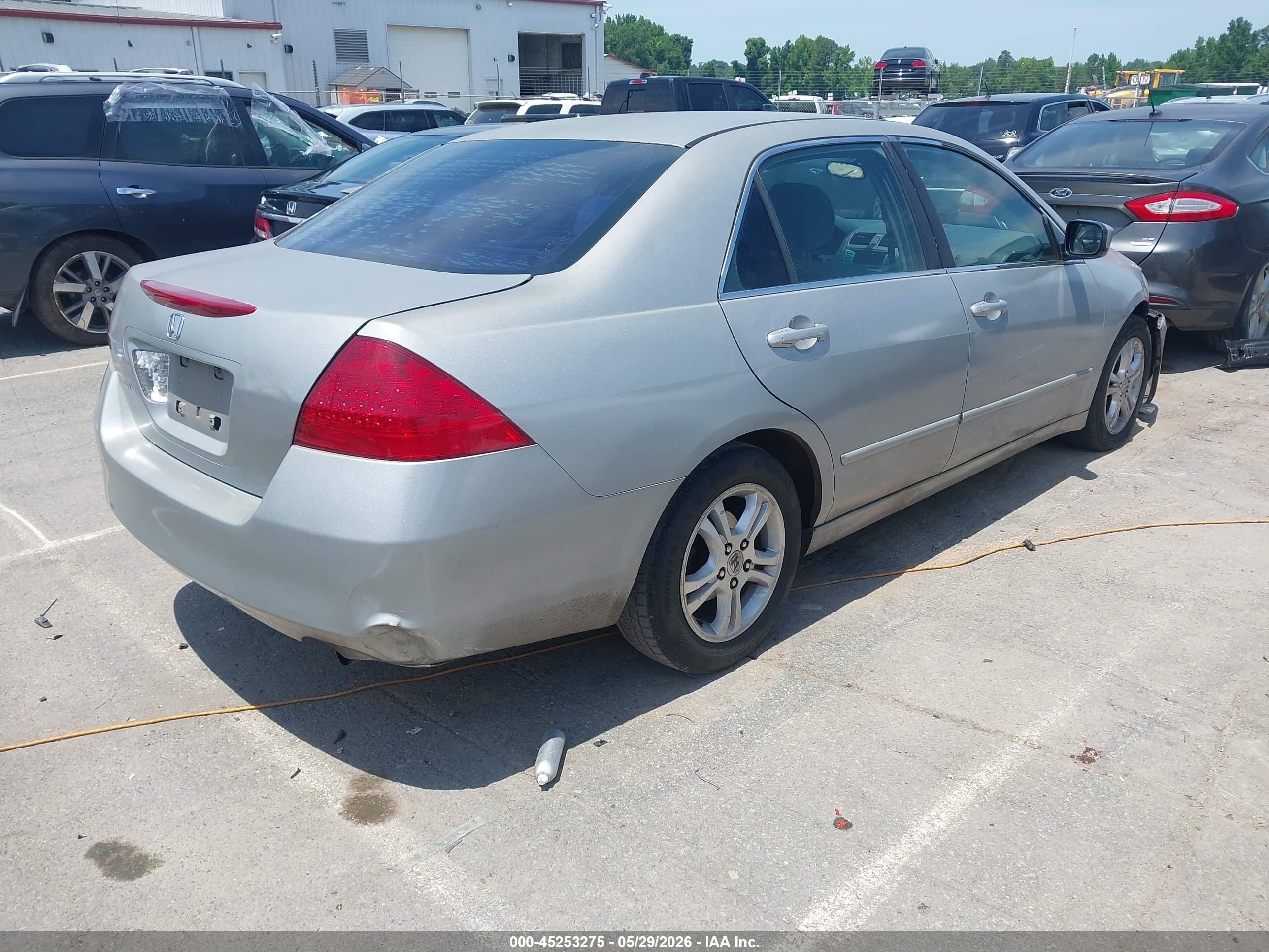 2006 Honda Accord 2.4 Se Gray vin: 1HGCM56306A102712