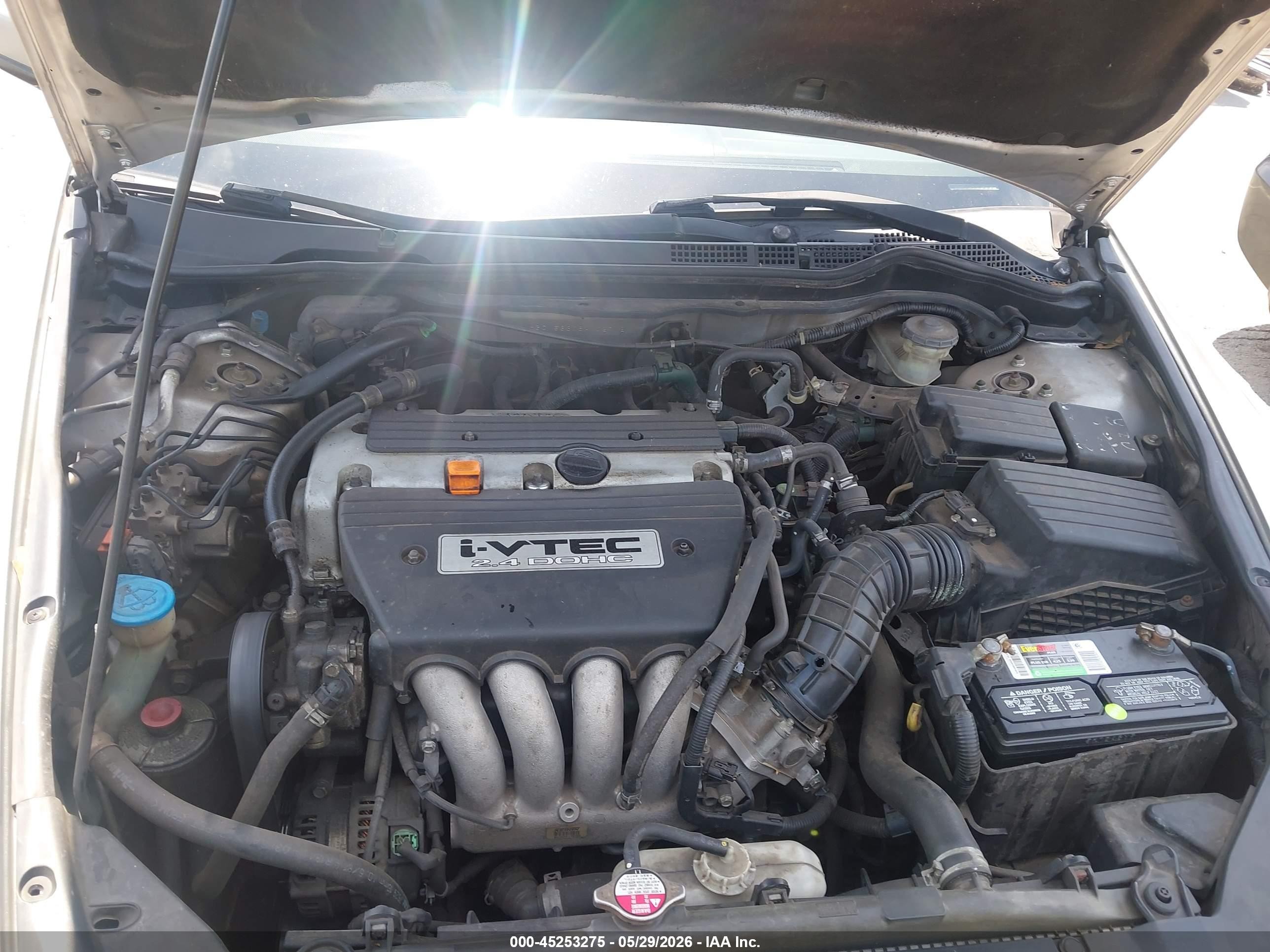 2006 Honda Accord 2.4 Se Gray vin: 1HGCM56306A102712