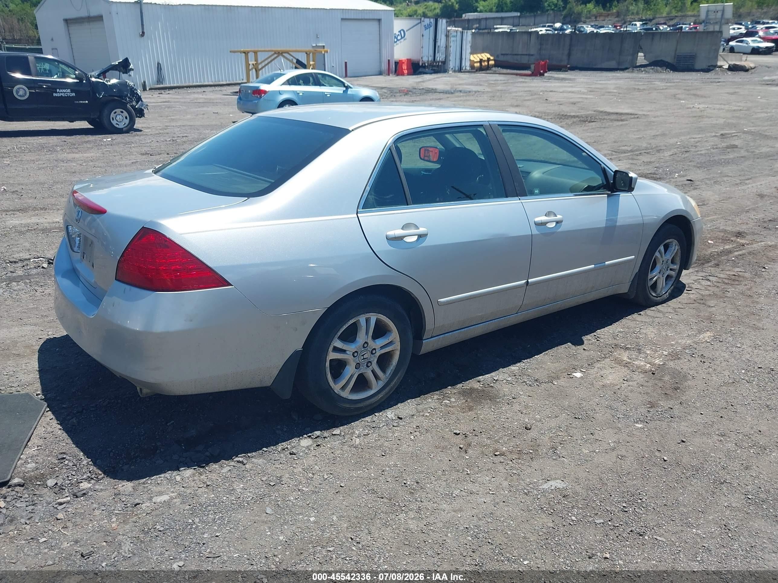 2006 Honda Accord 2.4 Se Silver vin: 1HGCM56306A114097