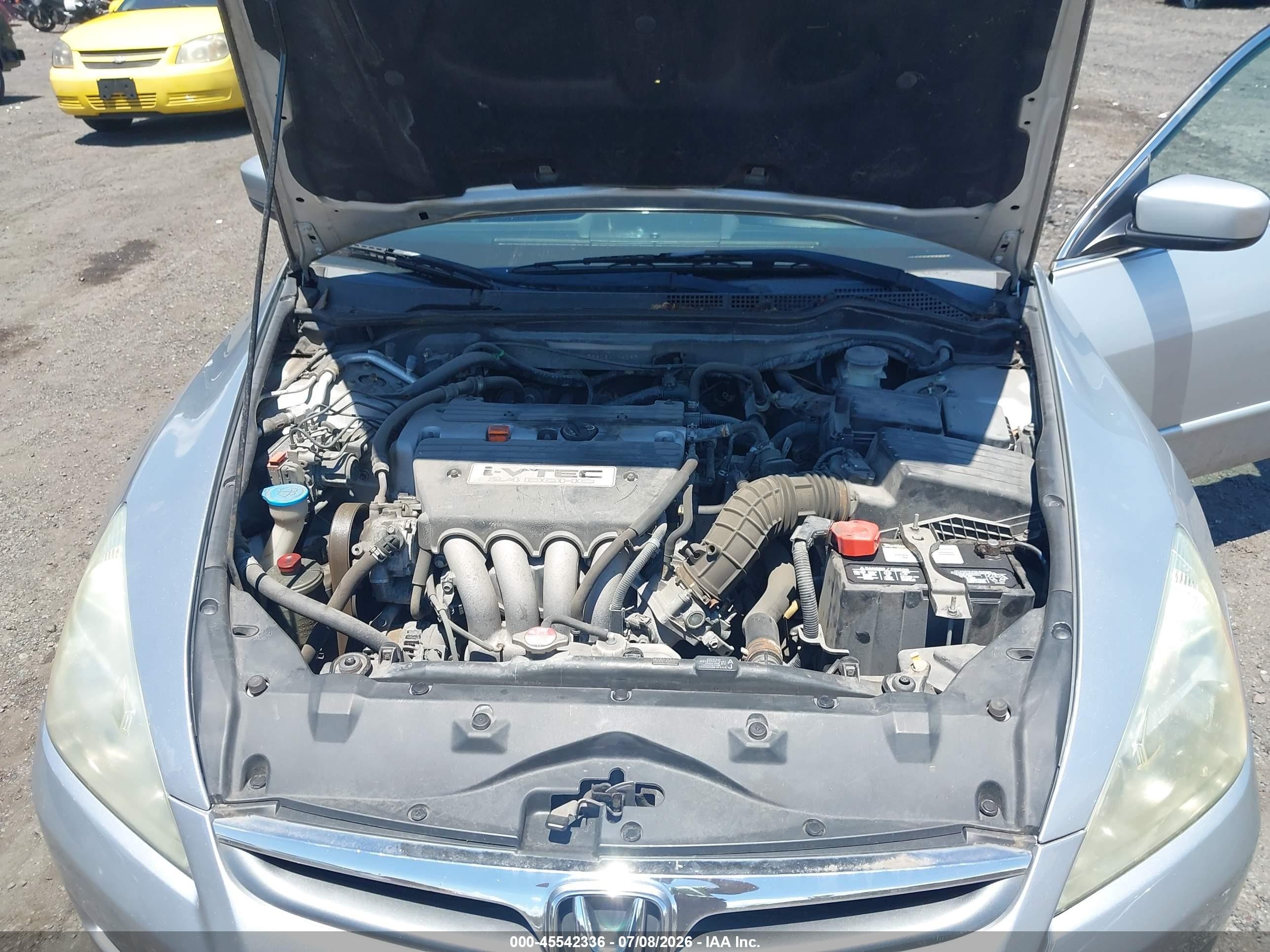2006 Honda Accord 2.4 Se Silver vin: 1HGCM56306A114097