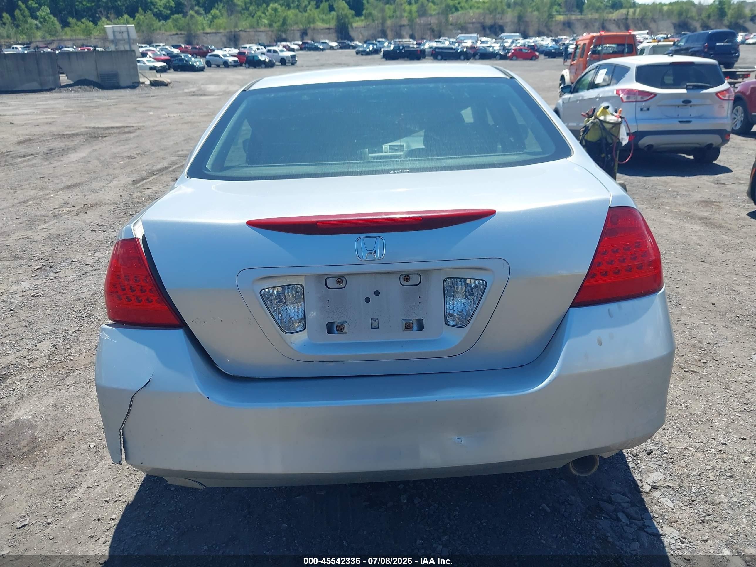 2006 Honda Accord 2.4 Se Silver vin: 1HGCM56306A114097