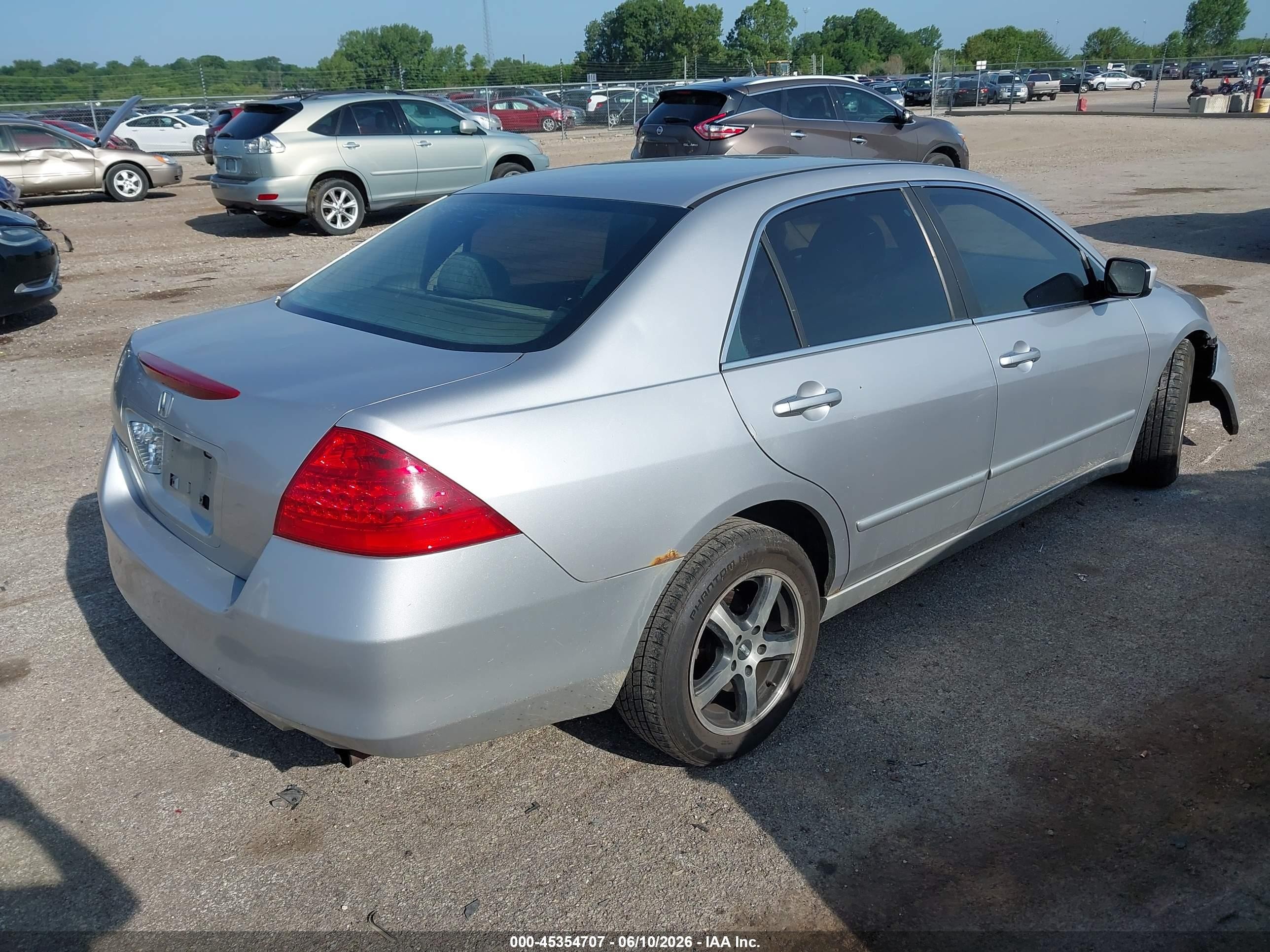 2006 Honda Accord 2.4 Se Silver vin: 1HGCM56306A137623