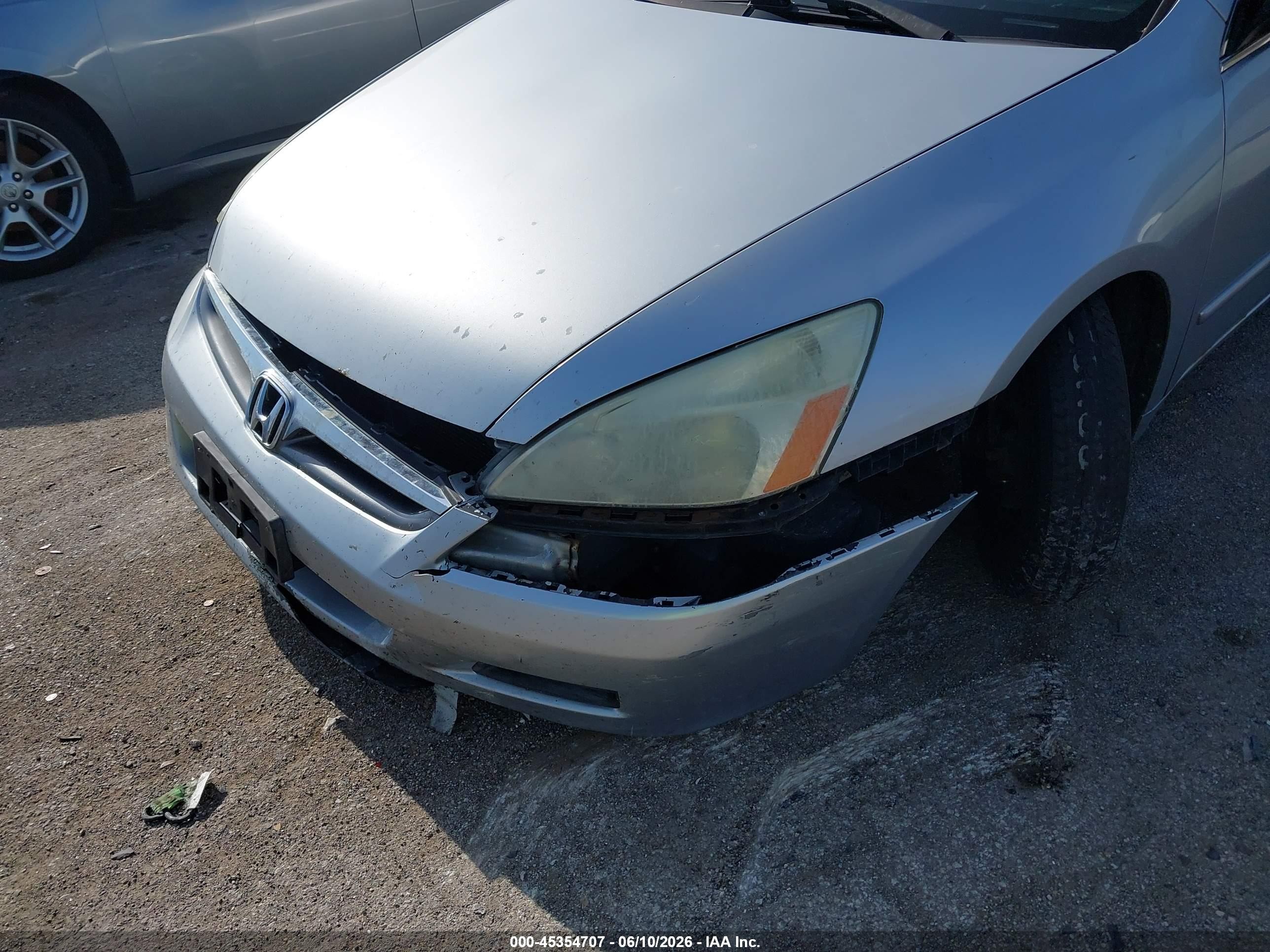2006 Honda Accord 2.4 Se Silver vin: 1HGCM56306A137623