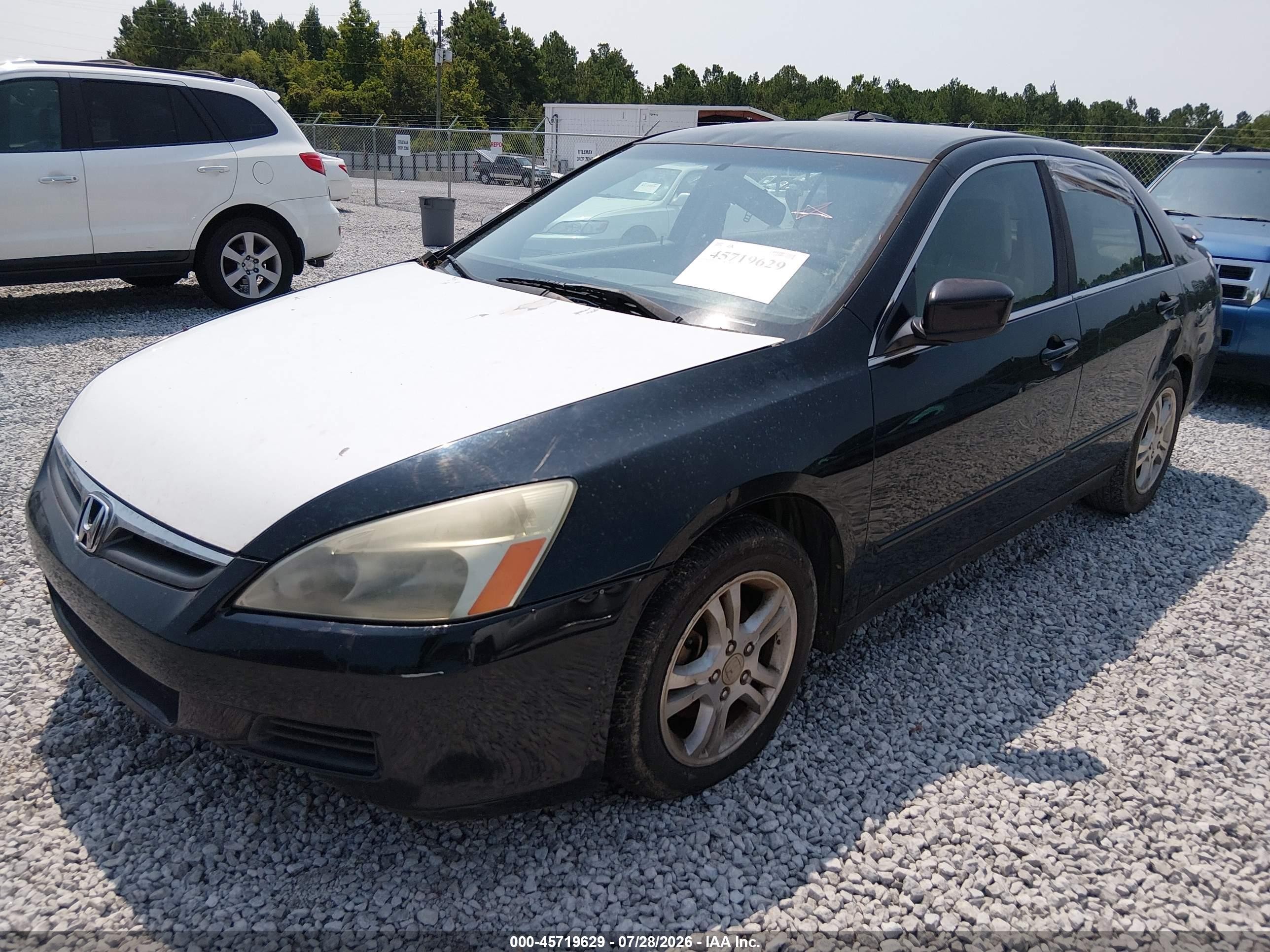 2006 Honda Accord 2.4 Se Black vin: 1HGCM56306A172033