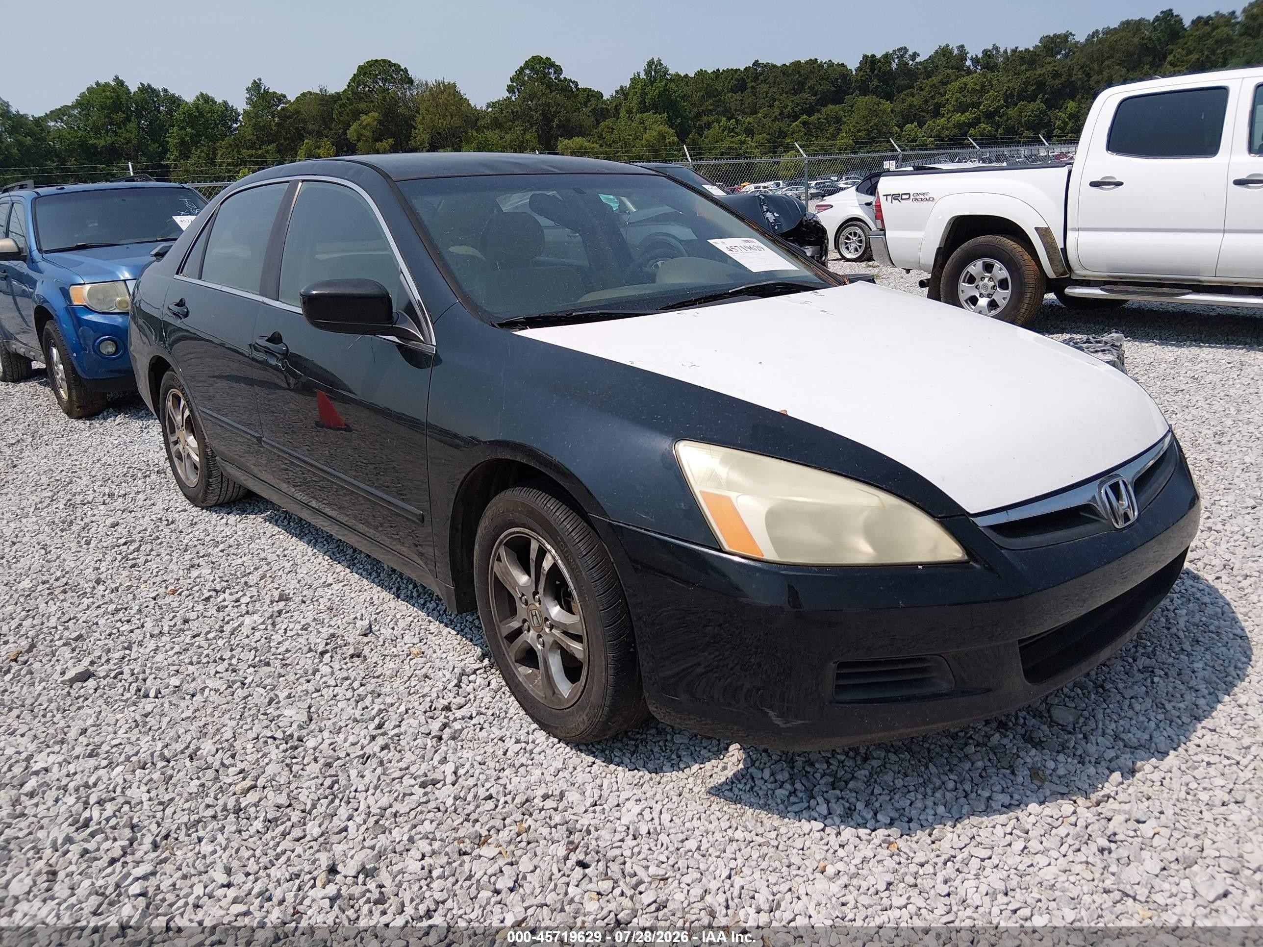 2006 Honda Accord 2.4 Se Black vin: 1HGCM56306A172033