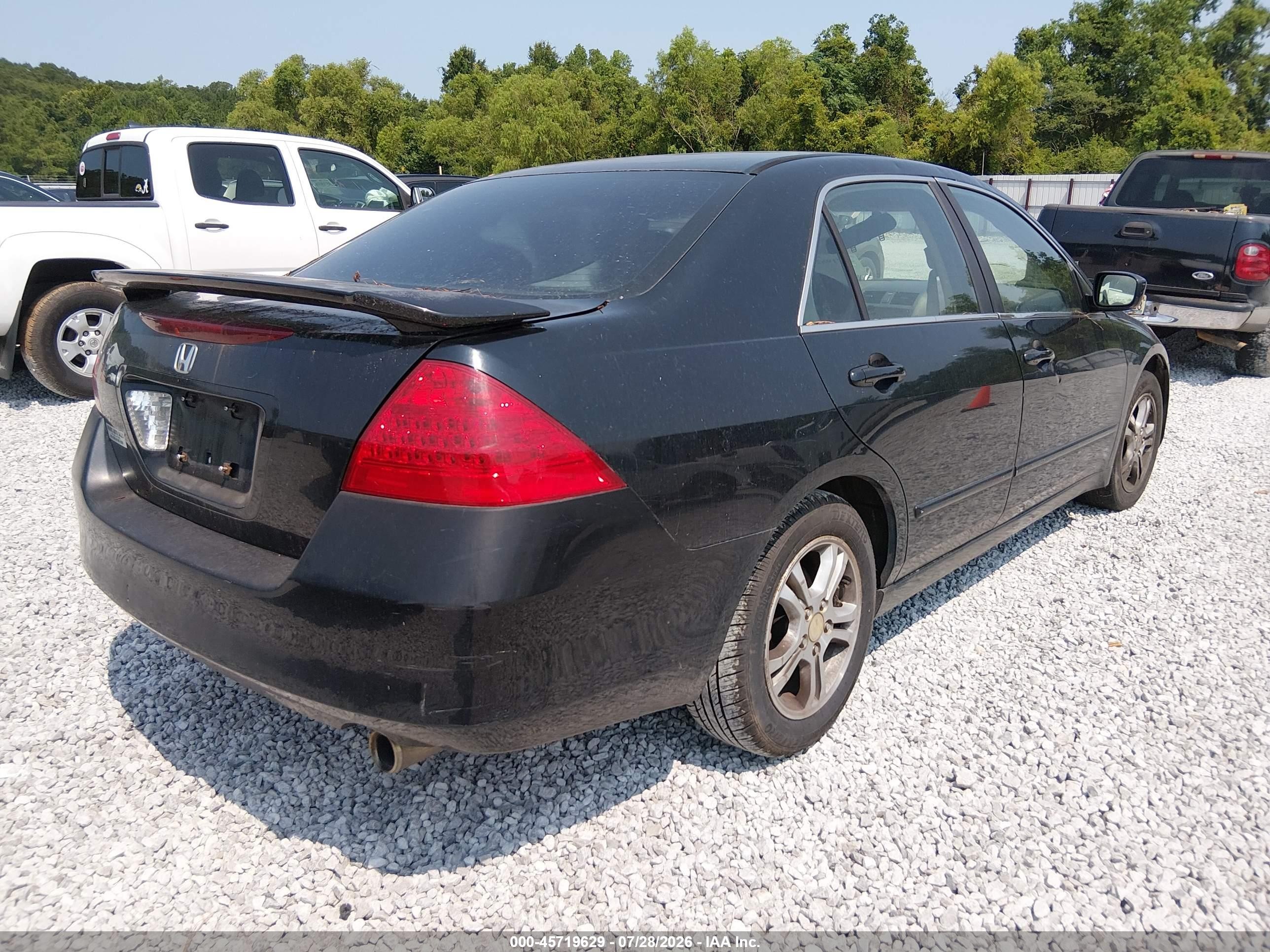 2006 Honda Accord 2.4 Se Black vin: 1HGCM56306A172033