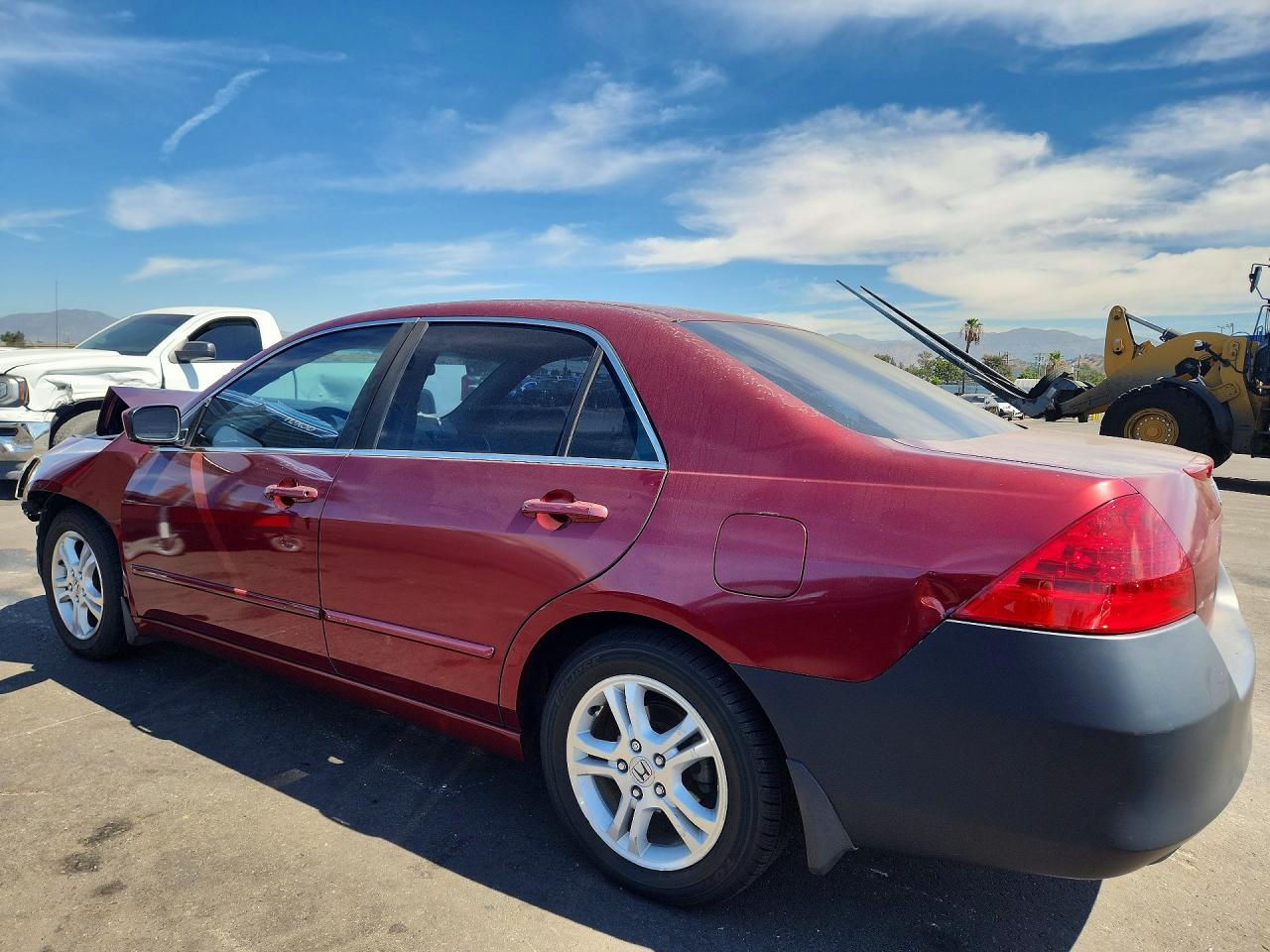 2006 Honda Accord Se Бордовый vin: 1HGCM56306A181749