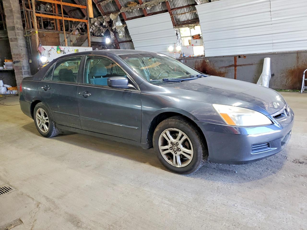 2007 Honda Accord Se Gray vin: 1HGCM56307A004569