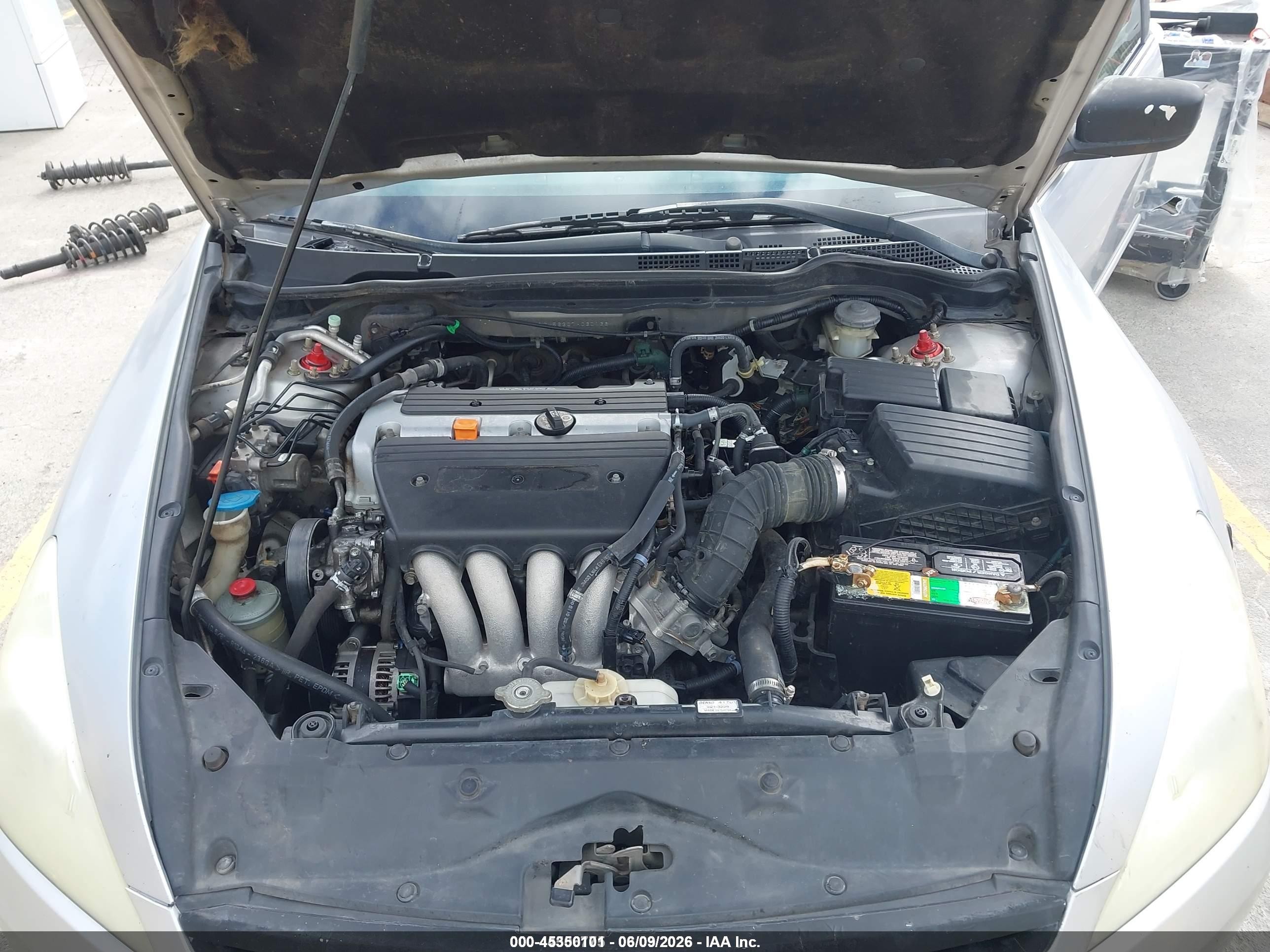 2007 Honda Accord 2.4 Se Silver vin: 1HGCM56307A030136