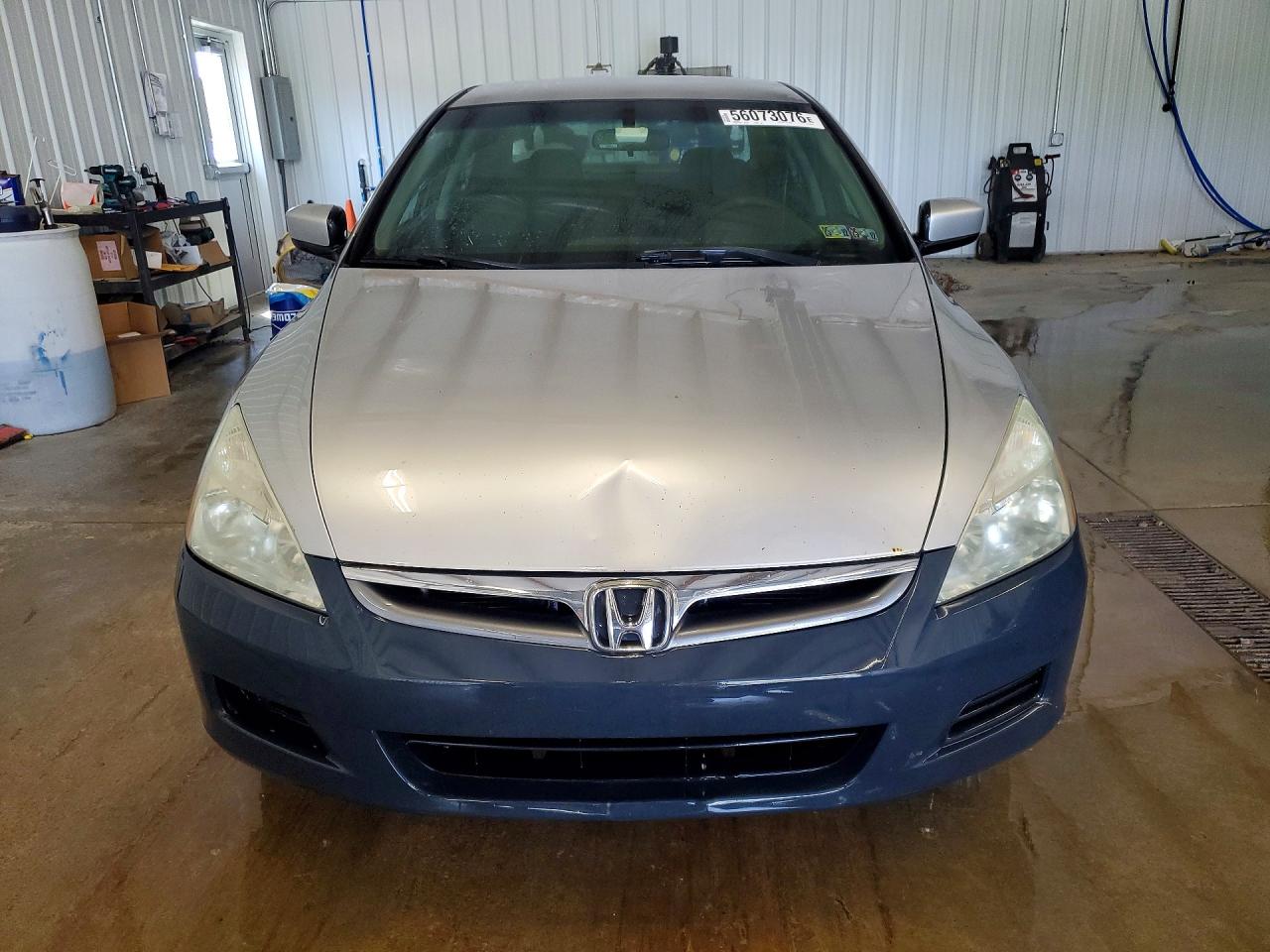 2007 Honda Accord Se Silver vin: 1HGCM56307A091356