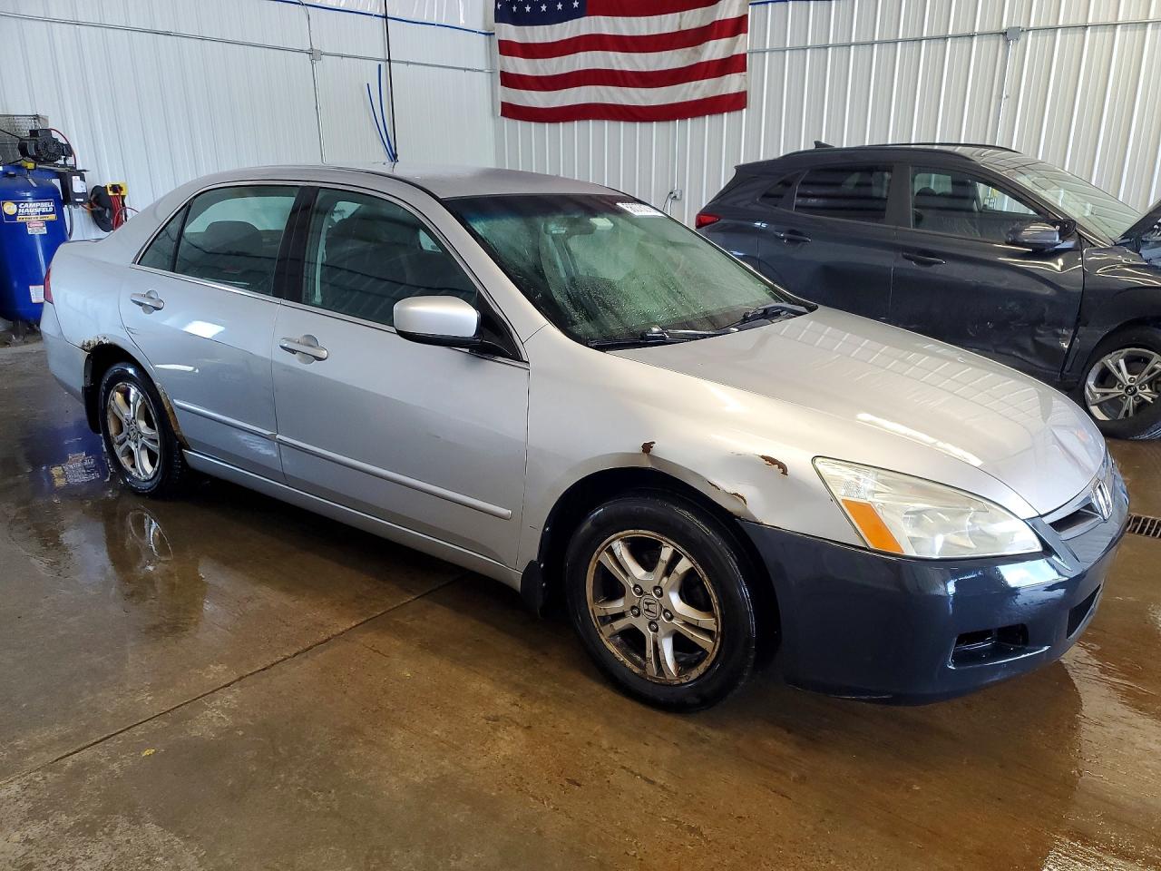 2007 Honda Accord Se Silver vin: 1HGCM56307A091356