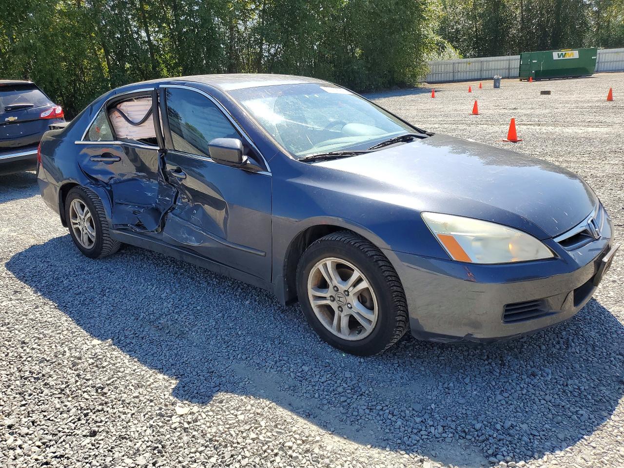 2007 Honda Accord Se Gray vin: 1HGCM56307A132486