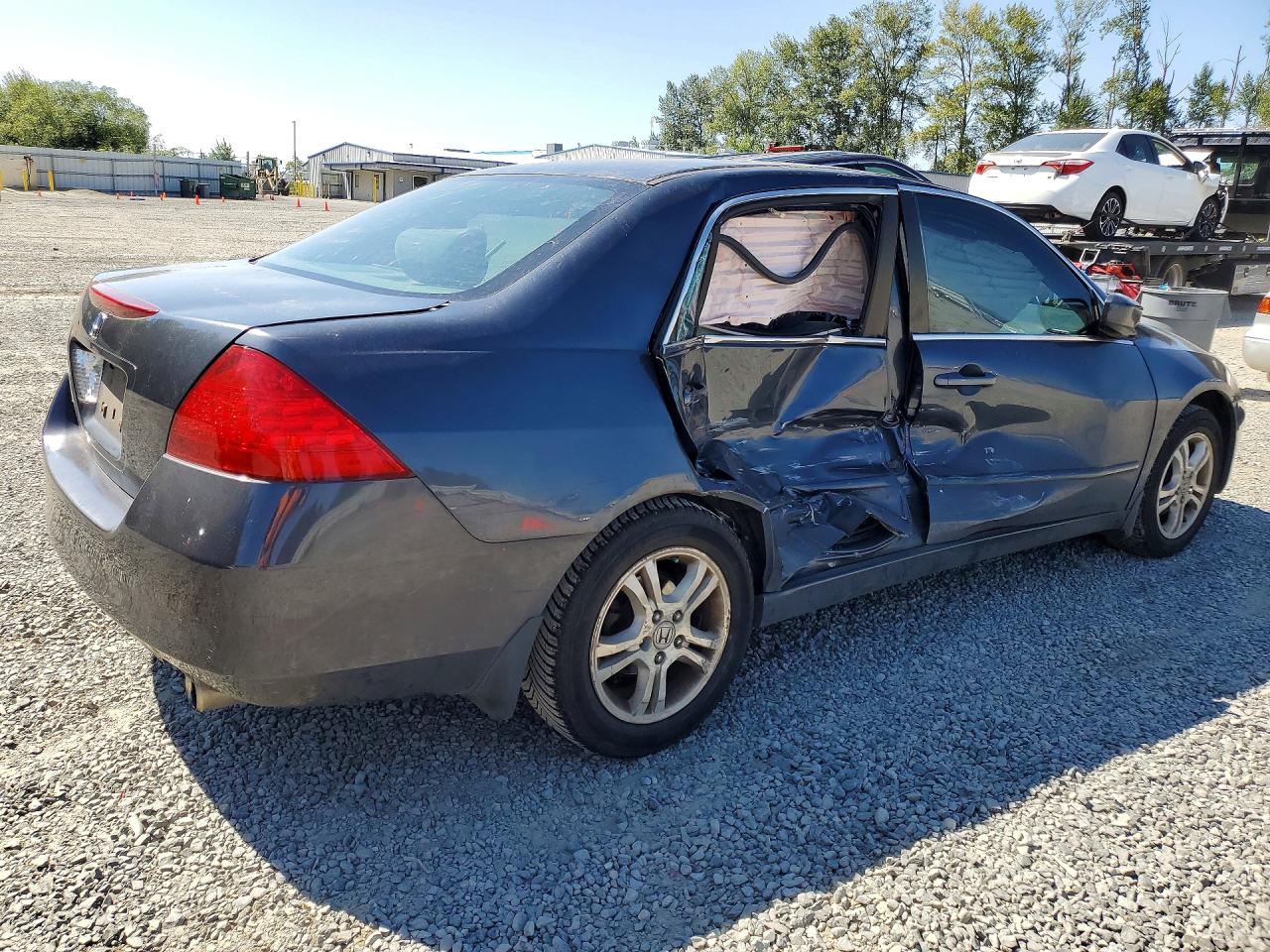 2007 Honda Accord Se Gray vin: 1HGCM56307A132486