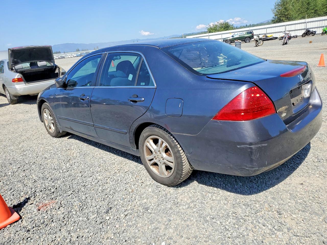 2007 Honda Accord Se Gray vin: 1HGCM56307A132486