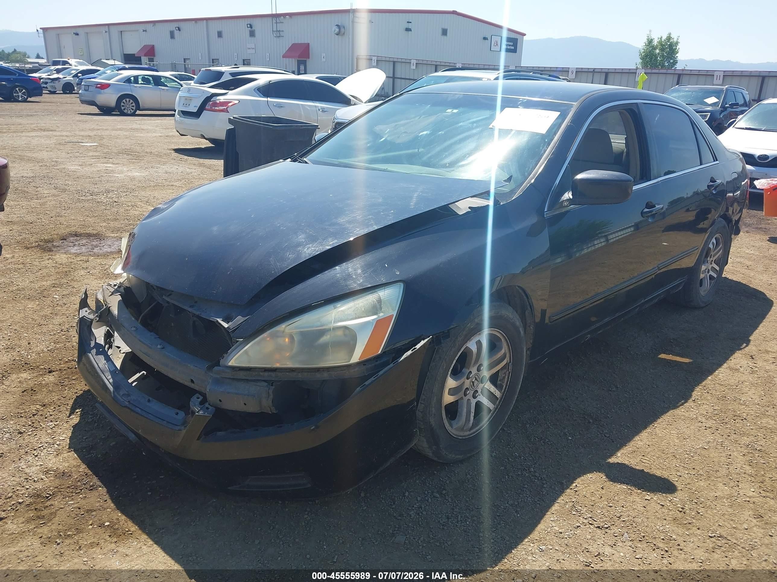 2007 Honda Accord 2.4 Se Черный vin: 1HGCM56307A133296