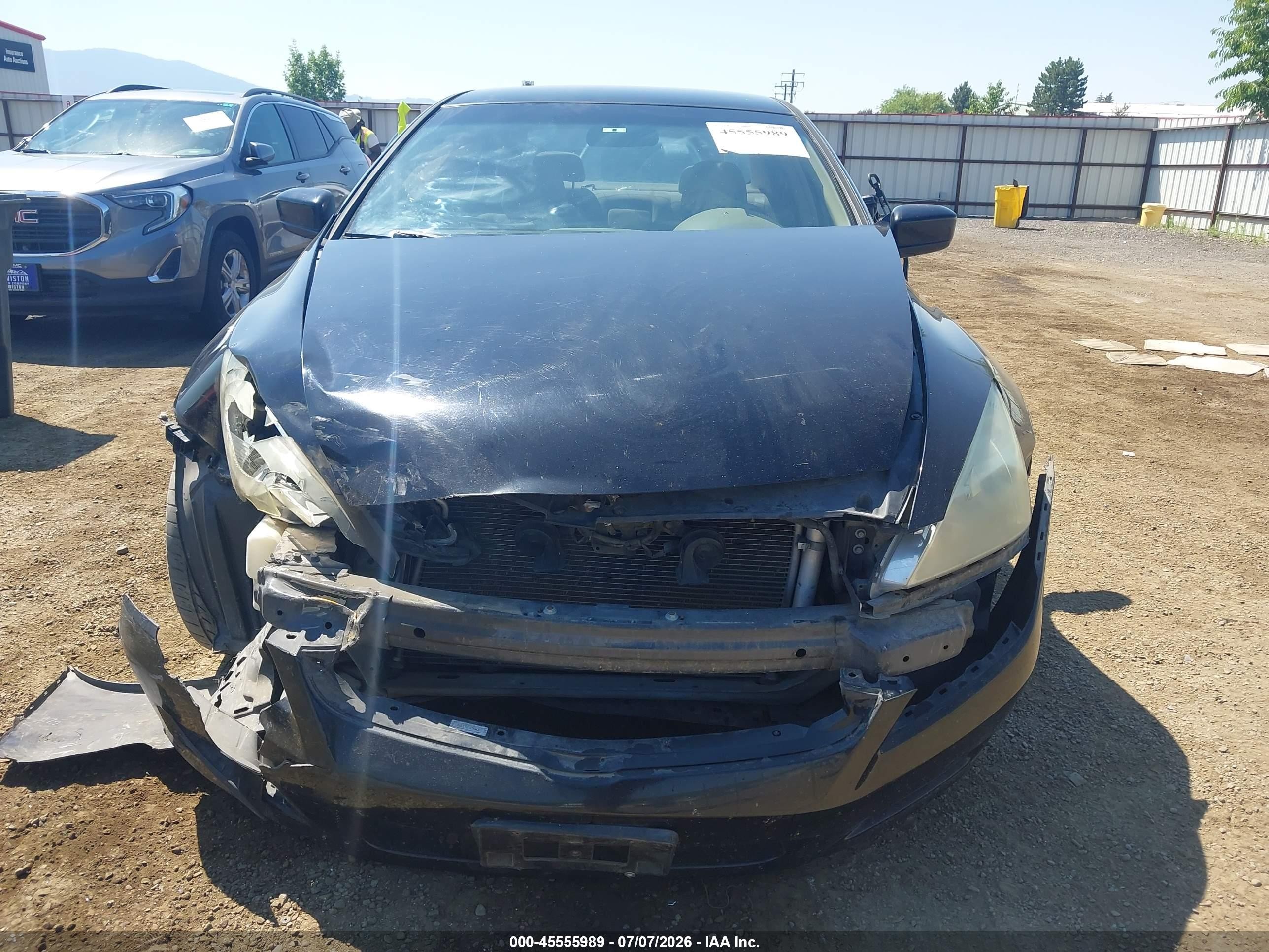 2007 Honda Accord 2.4 Se Черный vin: 1HGCM56307A133296