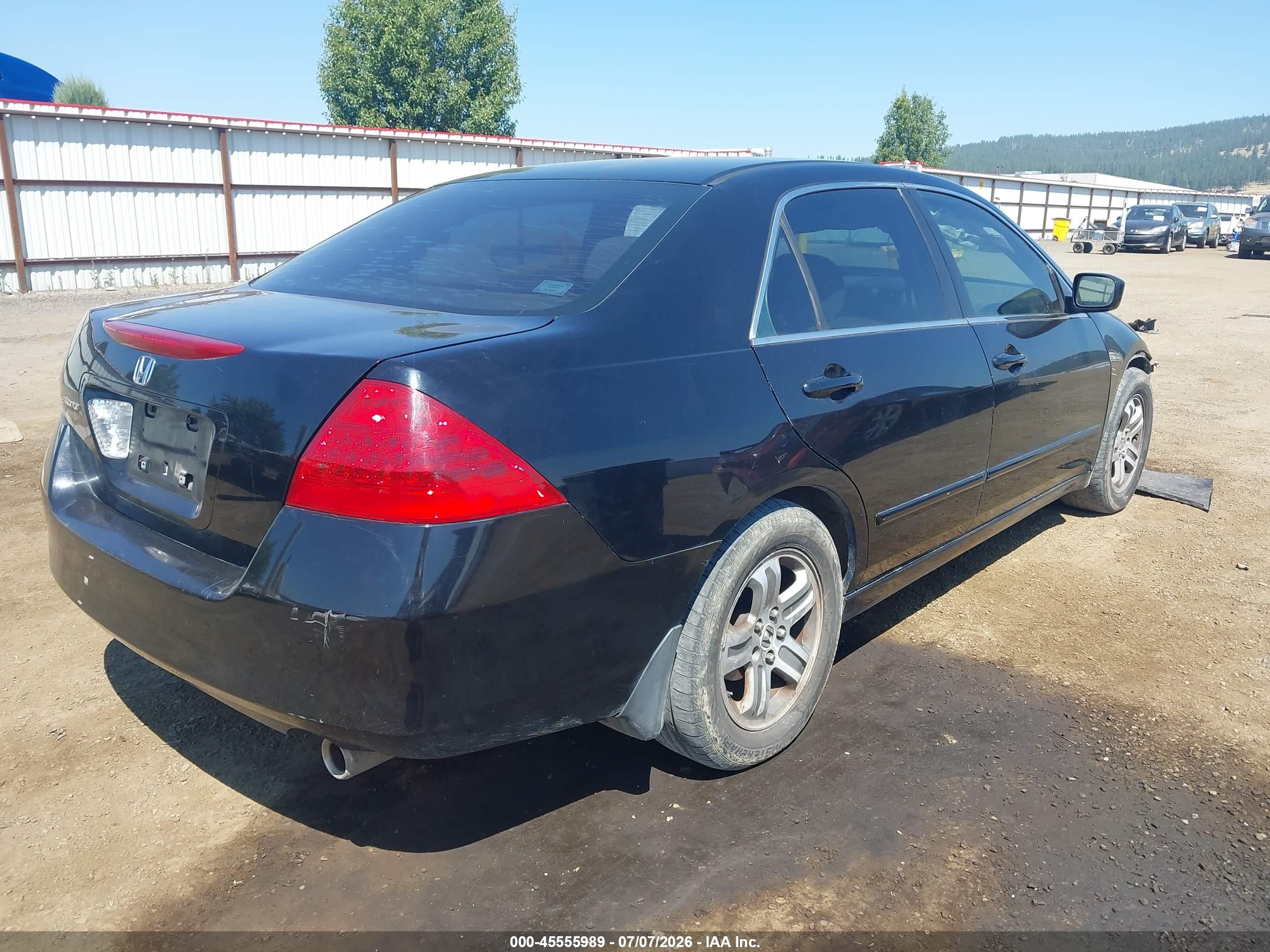 2007 Honda Accord 2.4 Se Черный vin: 1HGCM56307A133296