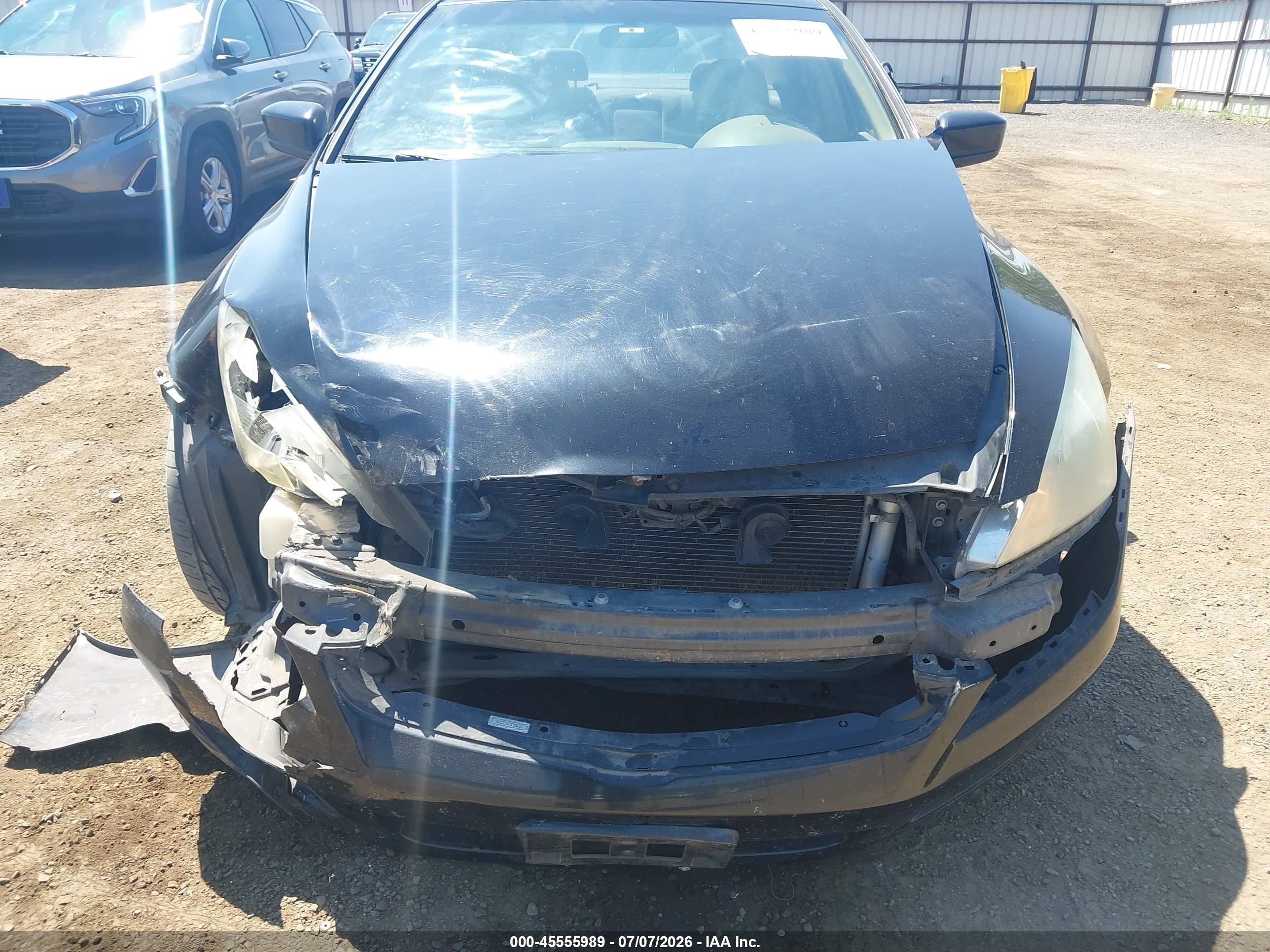 2007 Honda Accord 2.4 Se Черный vin: 1HGCM56307A133296