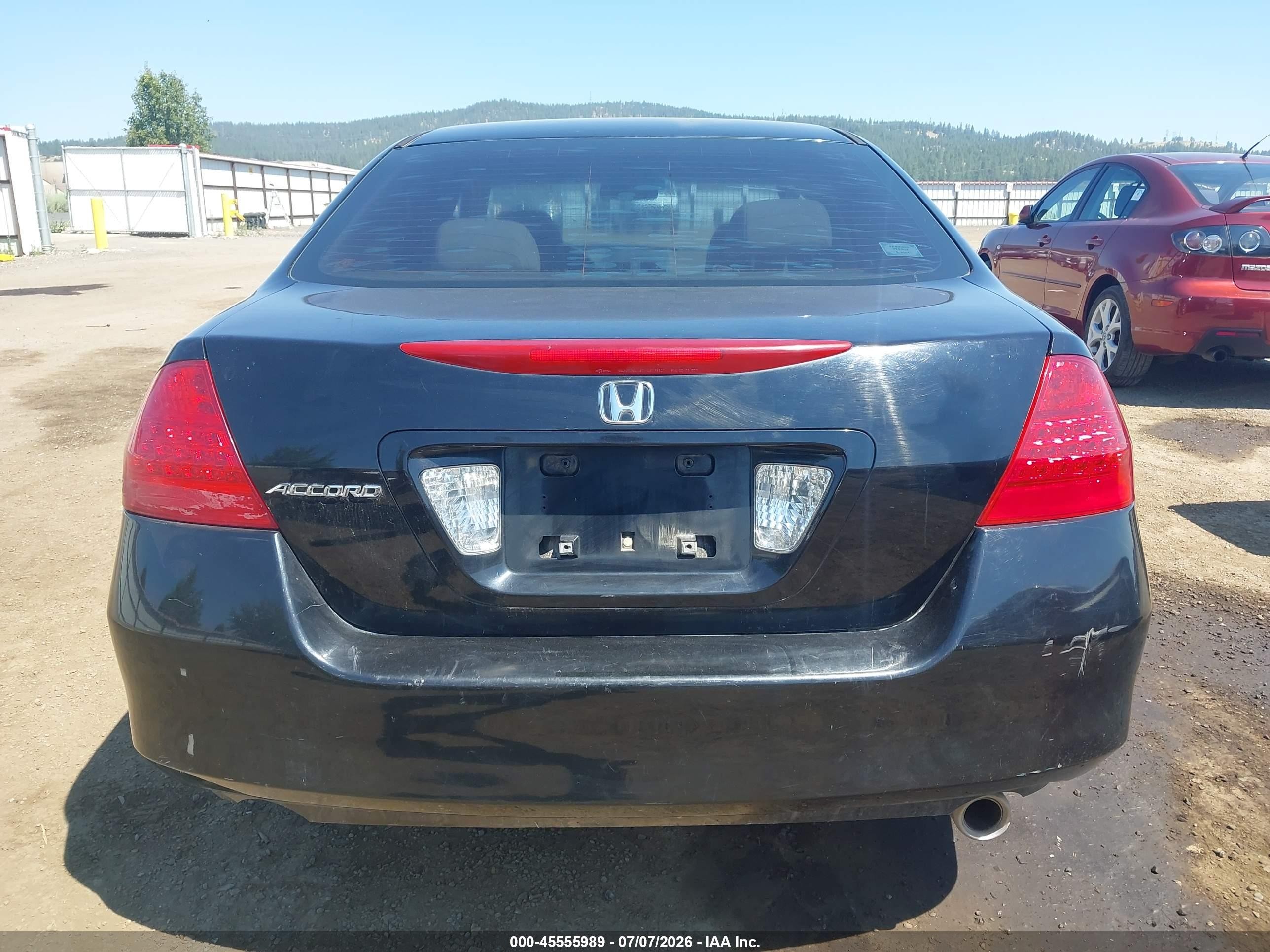 2007 Honda Accord 2.4 Se Черный vin: 1HGCM56307A133296