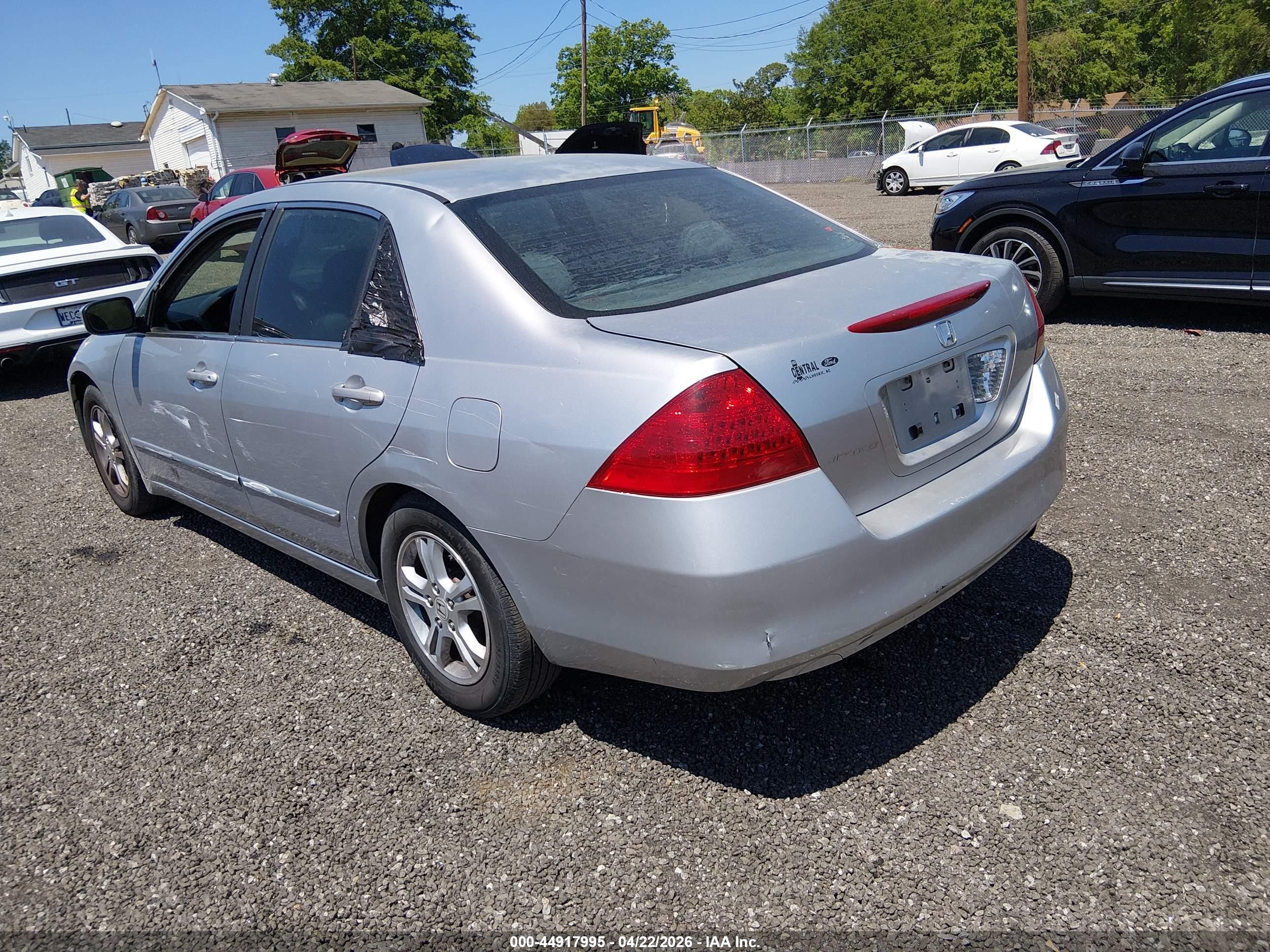 2007 Honda Accord 2.4 Se Silver vin: 1HGCM56307A159302