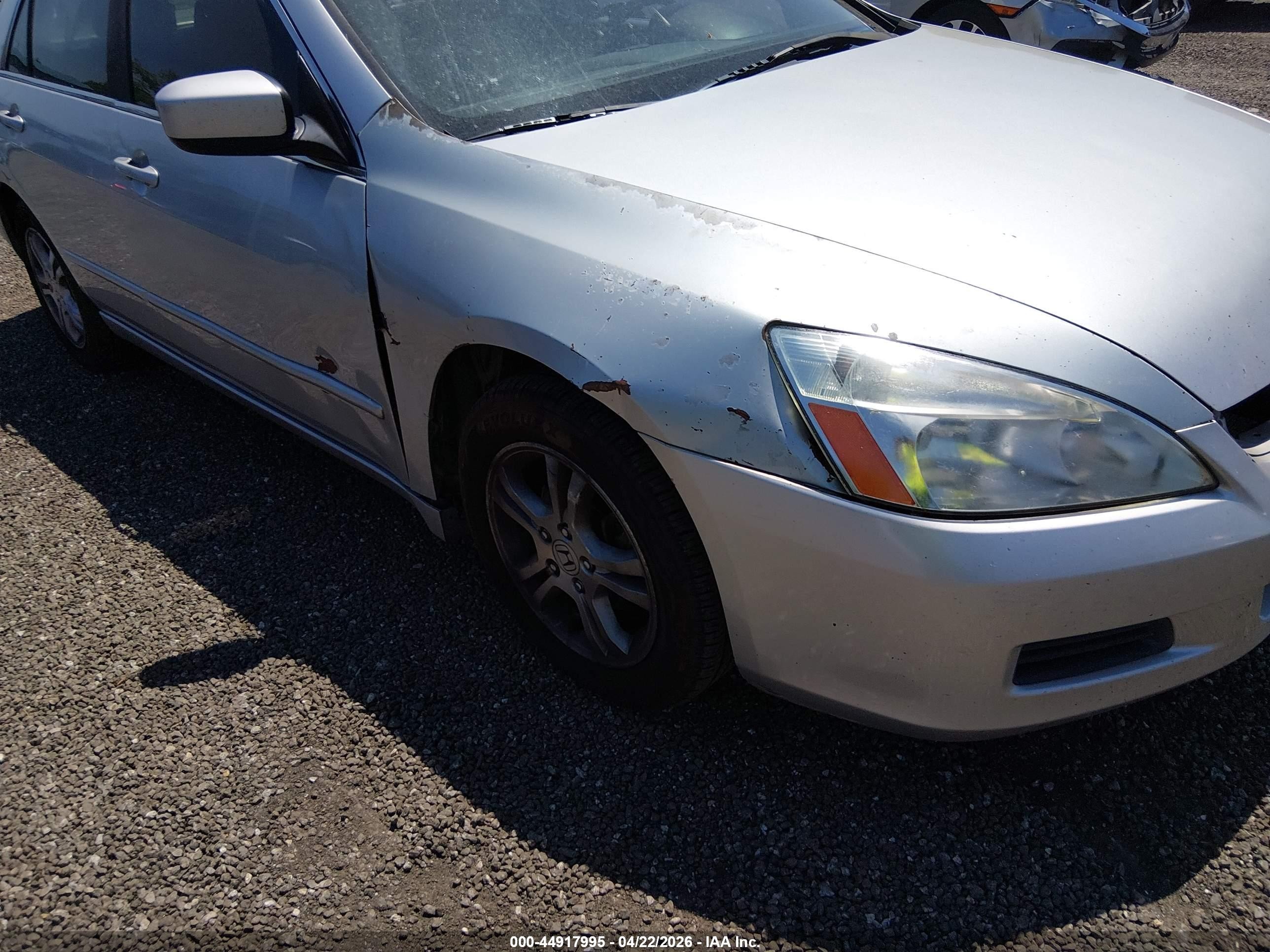 2007 Honda Accord 2.4 Se Silver vin: 1HGCM56307A159302