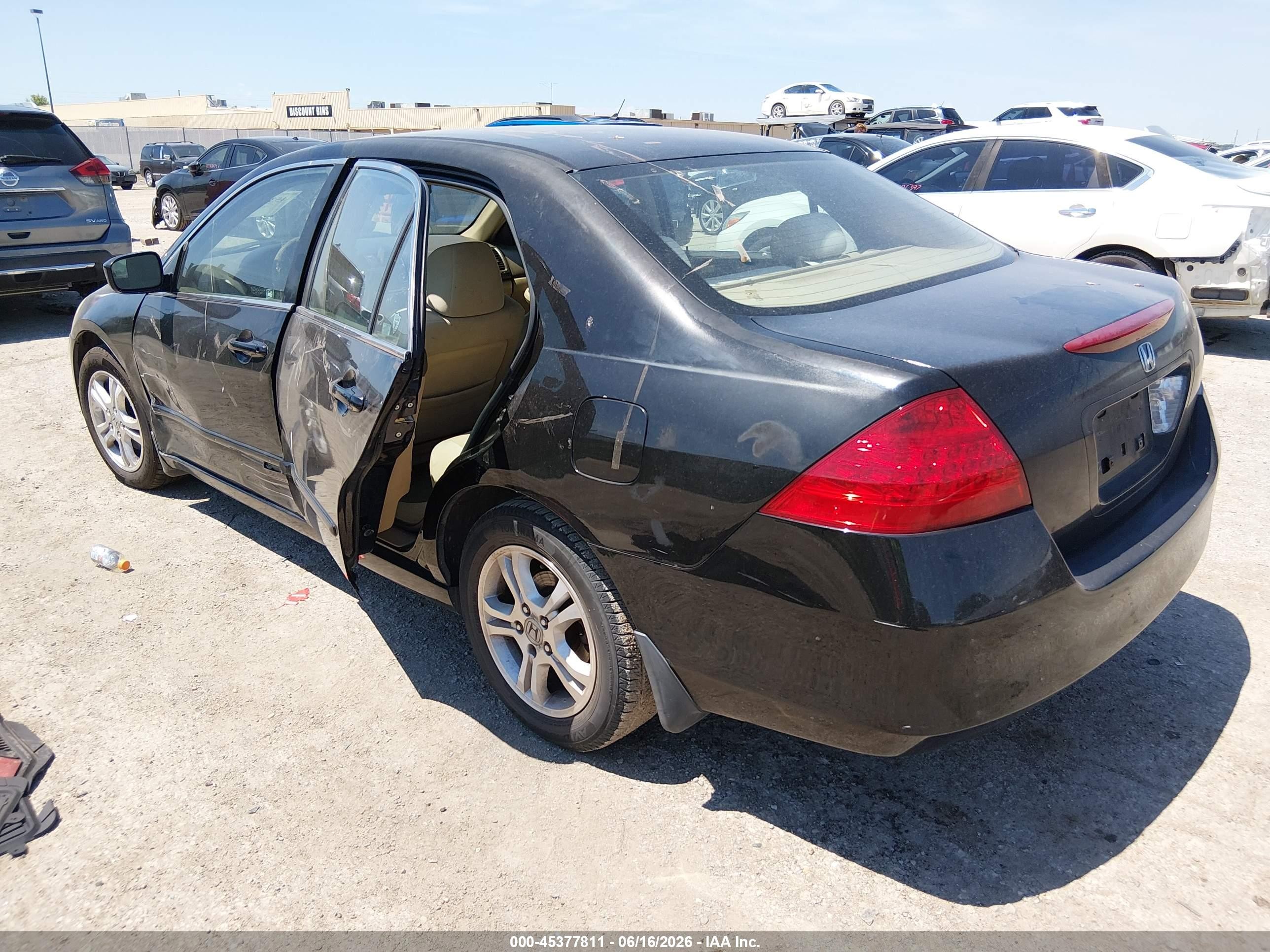2007 Honda Accord 2.4 Se Black vin: 1HGCM56307A201421