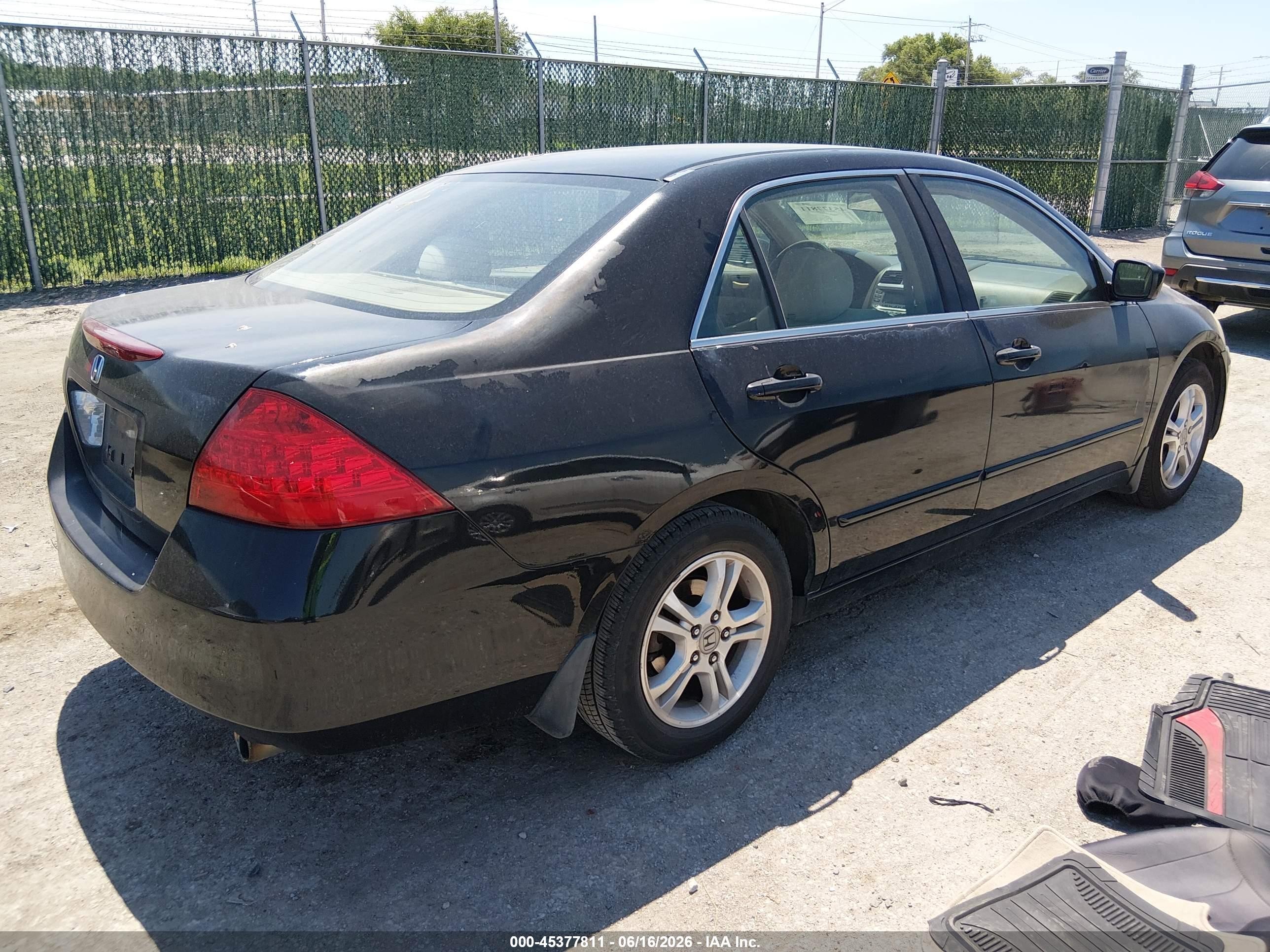 2007 Honda Accord 2.4 Se Black vin: 1HGCM56307A201421
