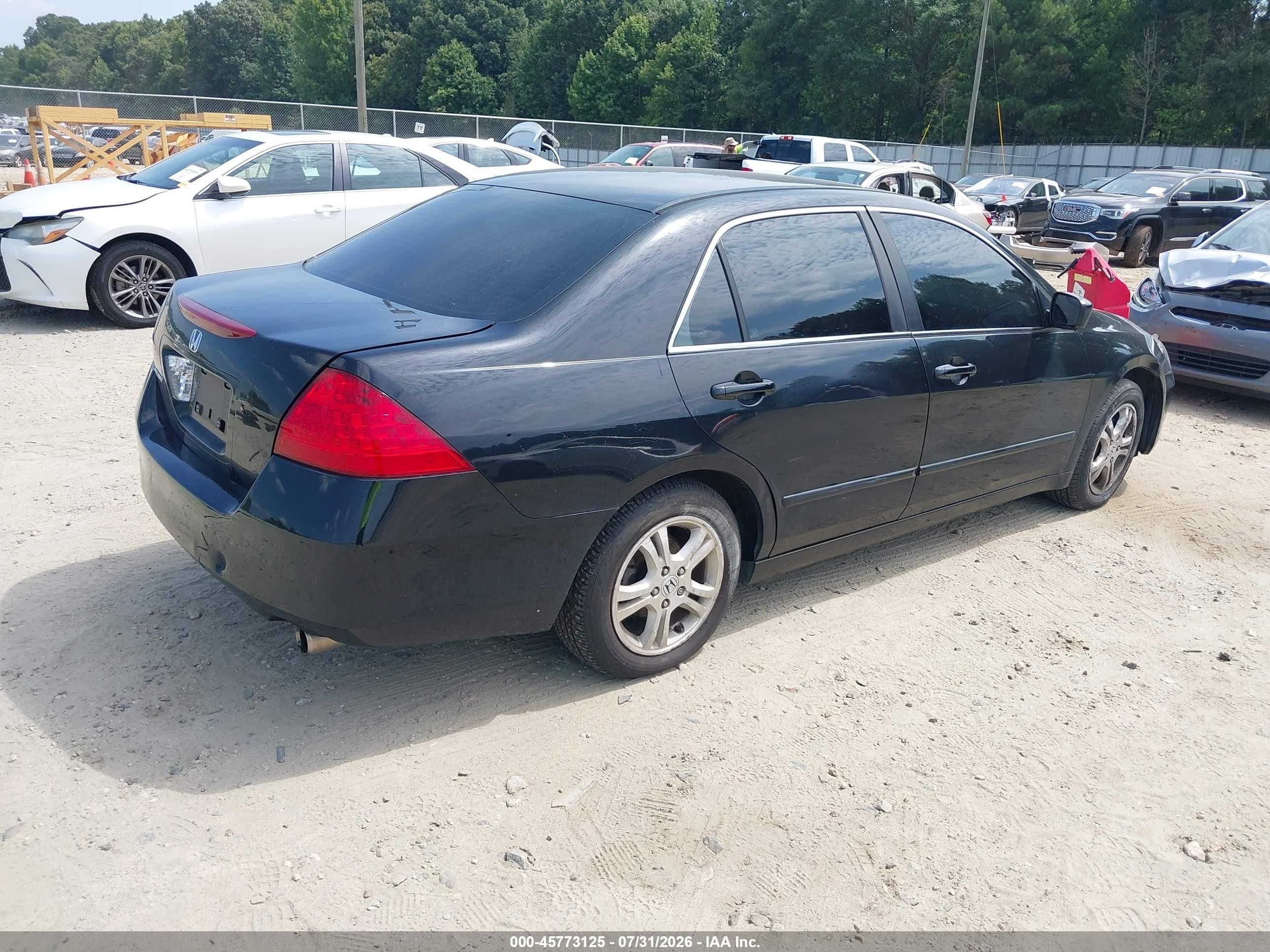 2007 Honda Accord 2.4 Se Черный vin: 1HGCM56307A227582