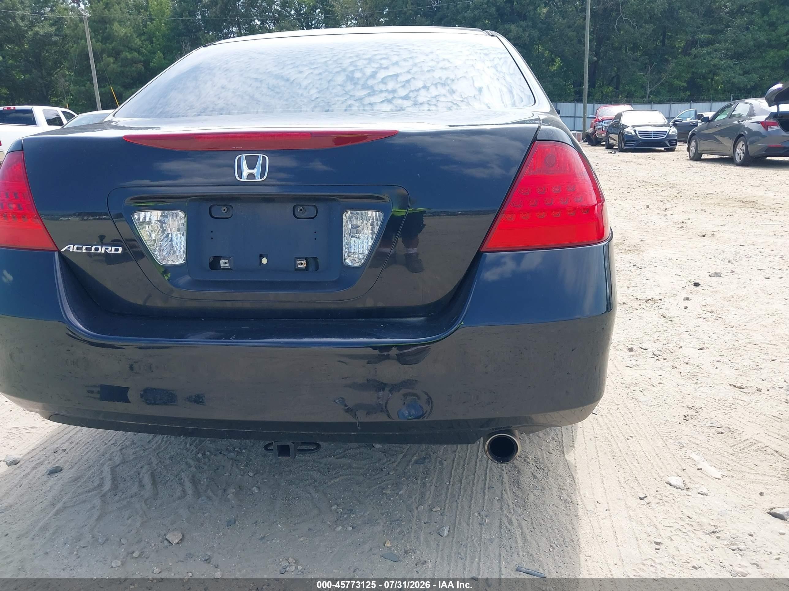 2007 Honda Accord 2.4 Se Черный vin: 1HGCM56307A227582