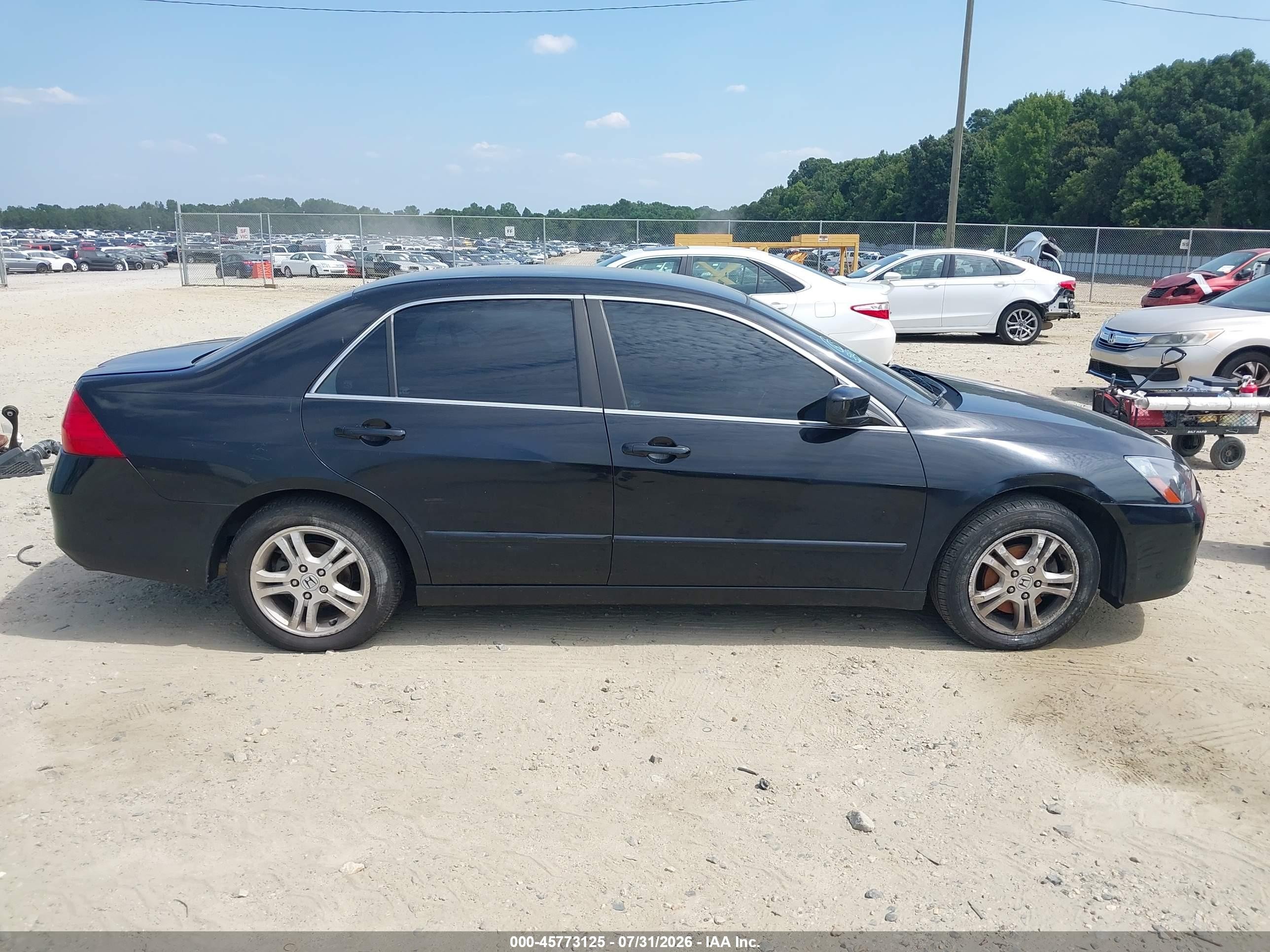2007 Honda Accord 2.4 Se Черный vin: 1HGCM56307A227582