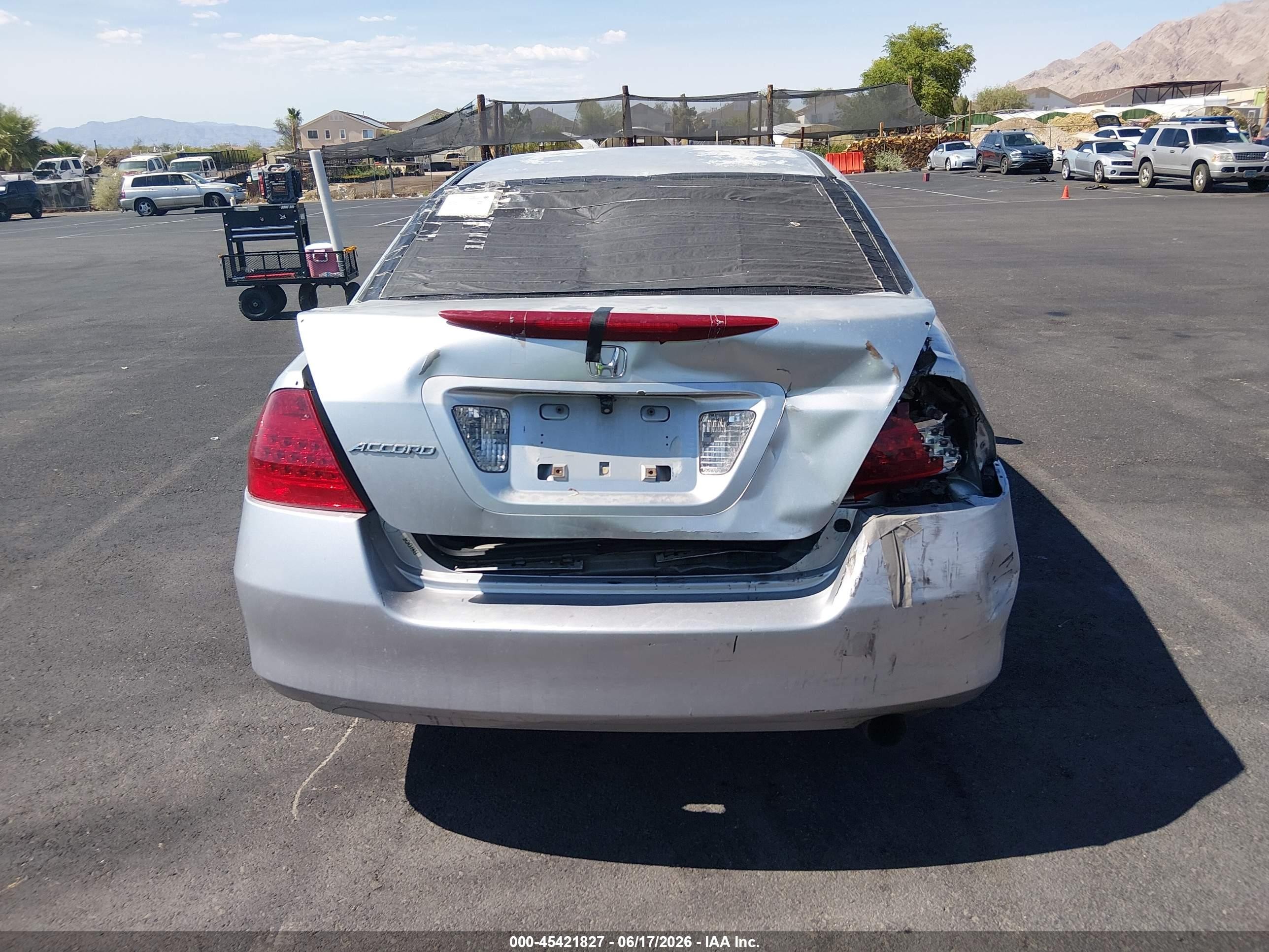 2007 Honda Accord 2.4 Se Gray vin: 1HGCM56307A229087
